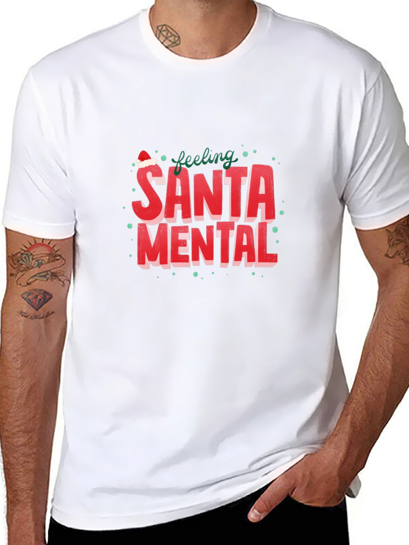 Feeling Santa Mental Graphic Tee