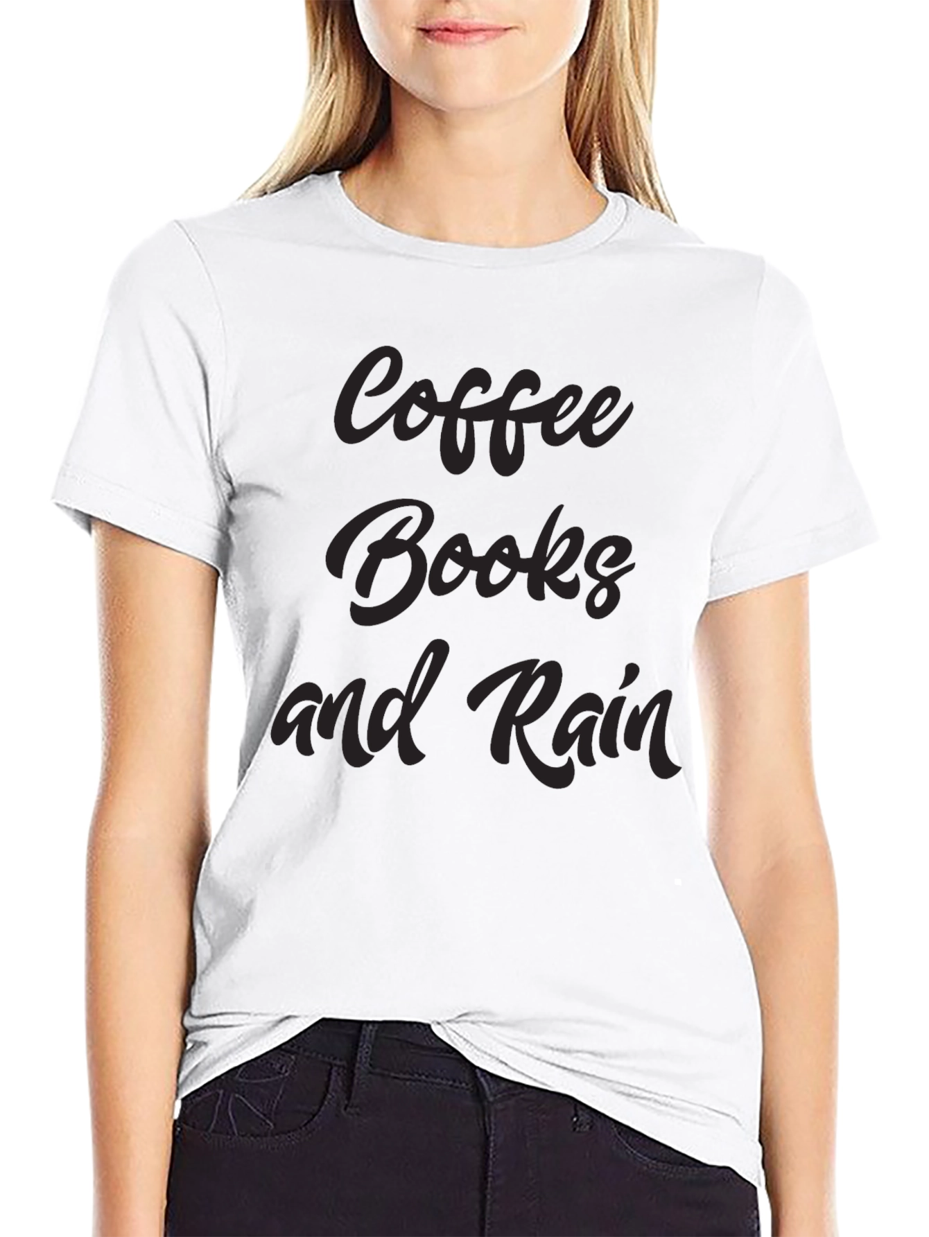 Coffee Books and Rain Graphic Tee