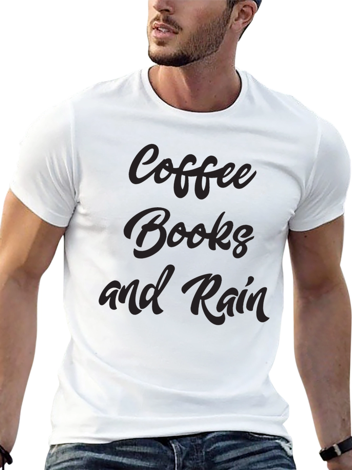 Coffee Books and Rain Graphic Tee