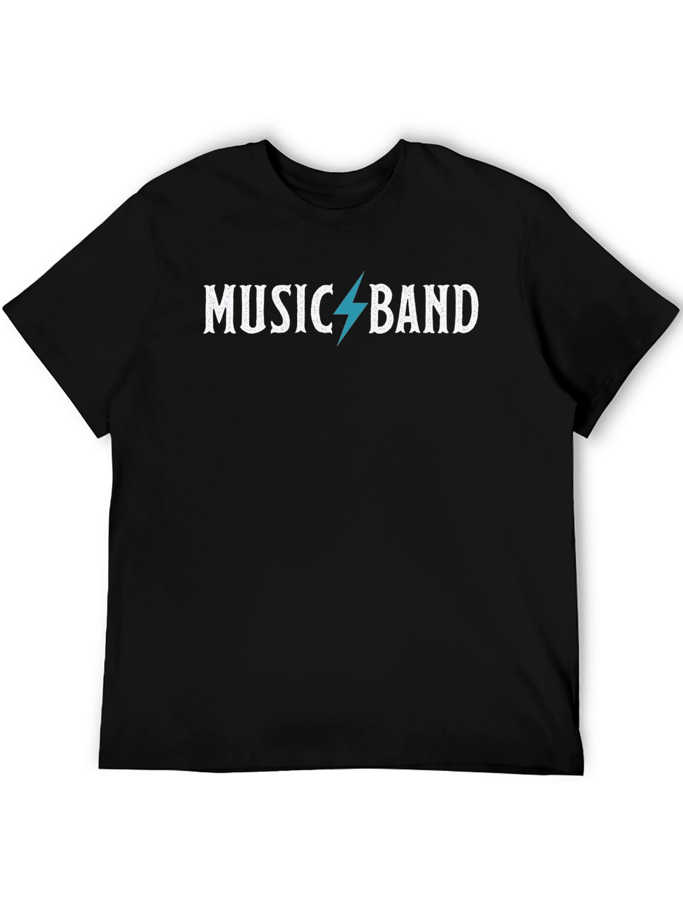 Music Band Graphic T-Shirt - Black