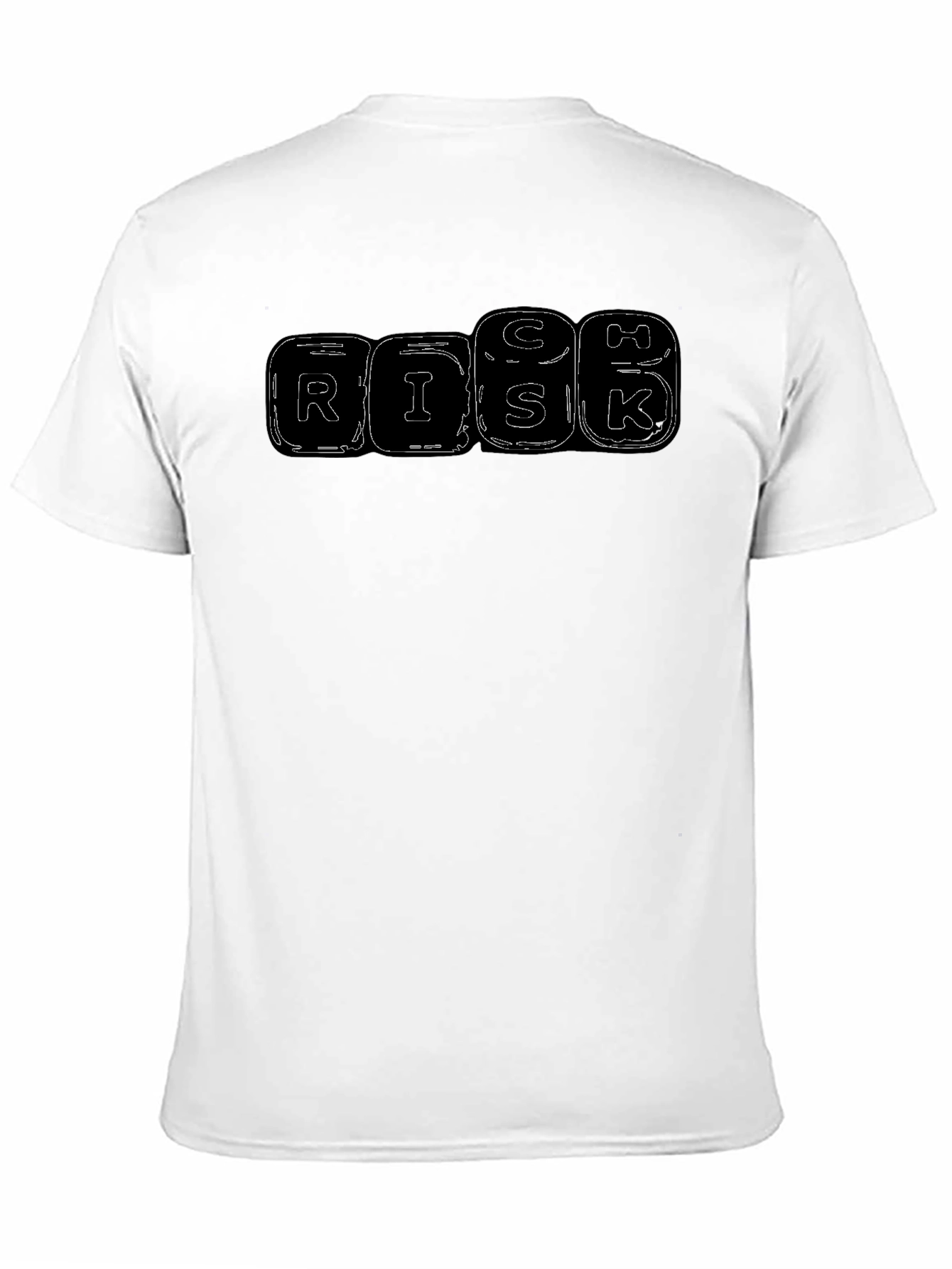 RISK Letter Graphic Black T-shirt