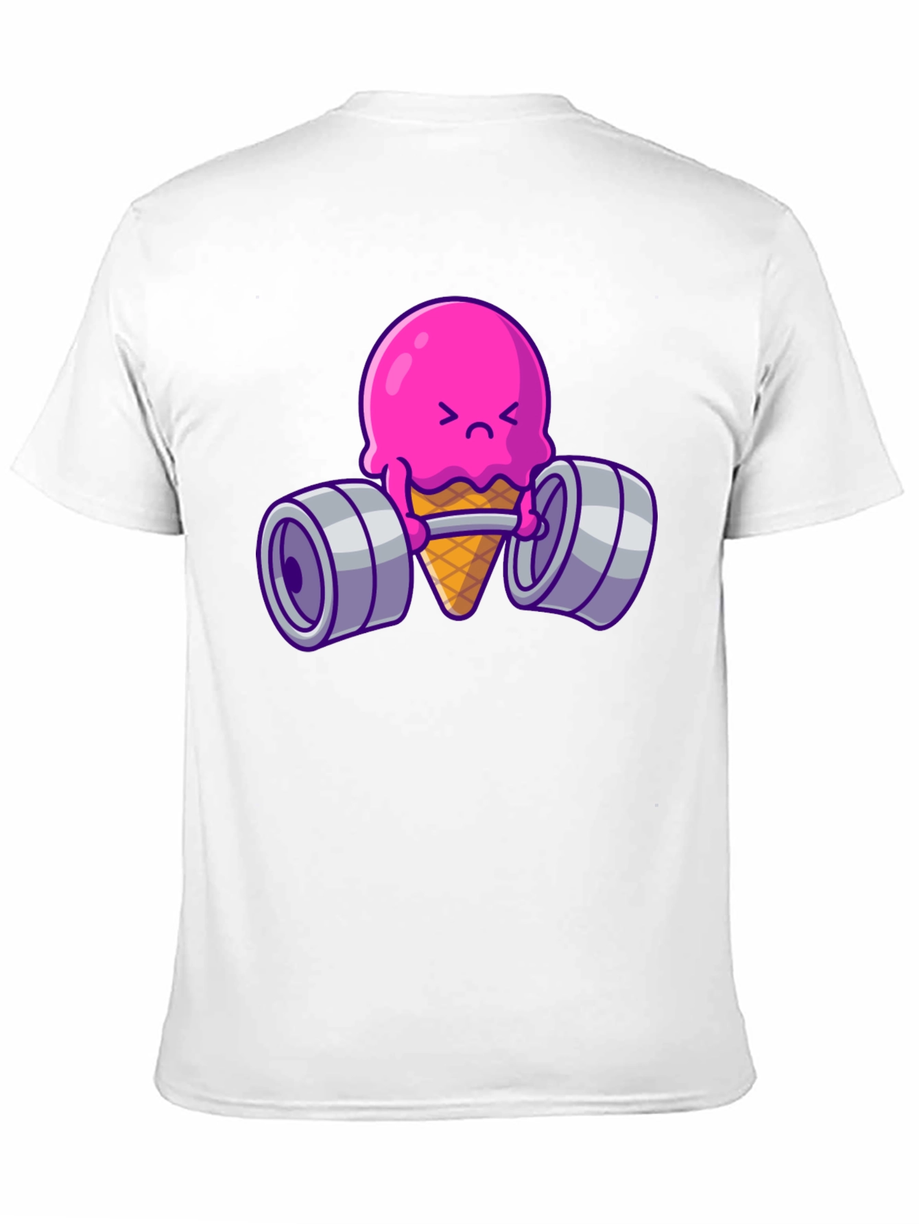Funny Ice Cream Lifting Weights T-Shirt