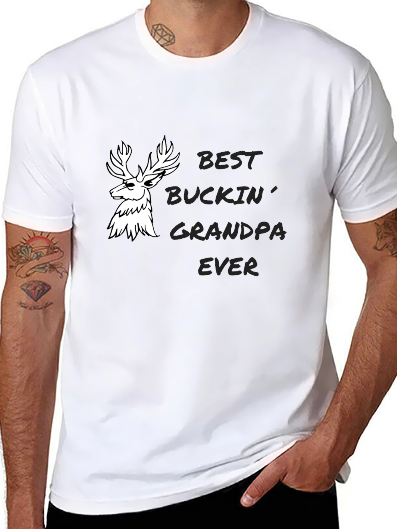 Best Buckin Grandpa Ever Graphic Tee