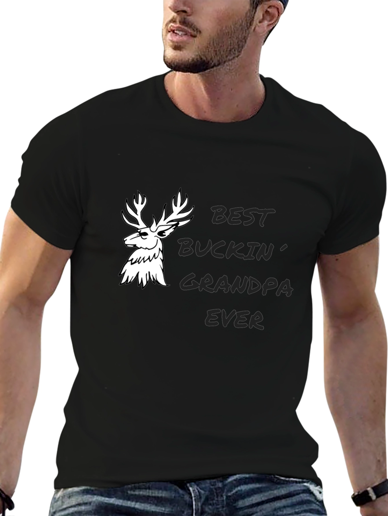 Best Buckin Grandpa Ever Graphic Tee