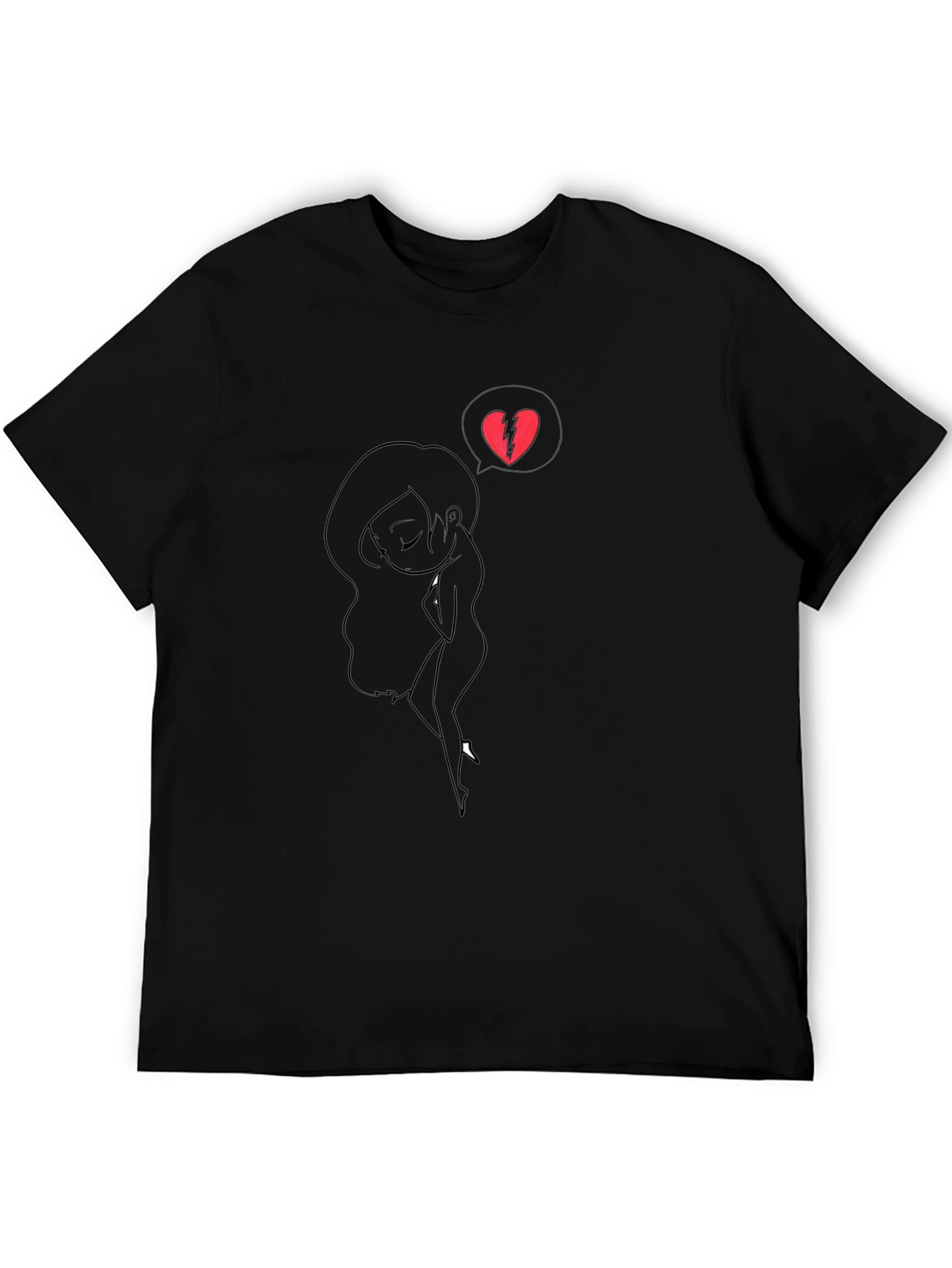 Broken Heart Silhouette T-Shirt