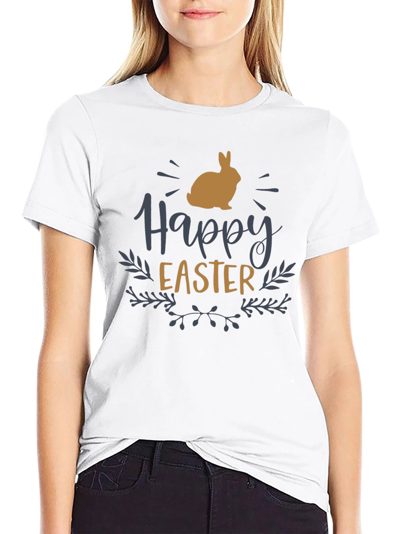 Happy Easter Bunny Graphic Tee - Stylish Holiday Shirt