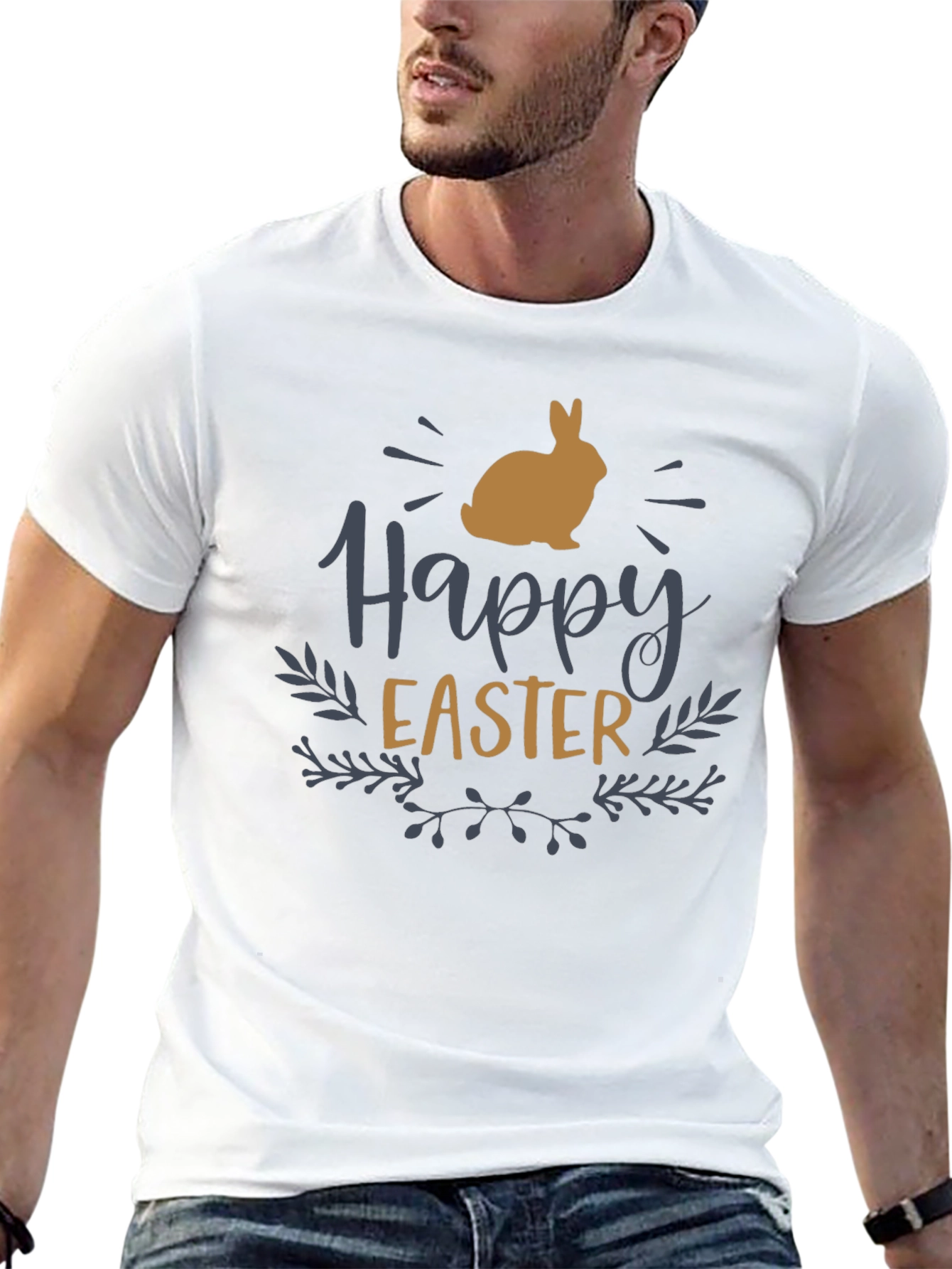 Happy Easter Bunny Graphic Tee - Stylish Holiday Shirt