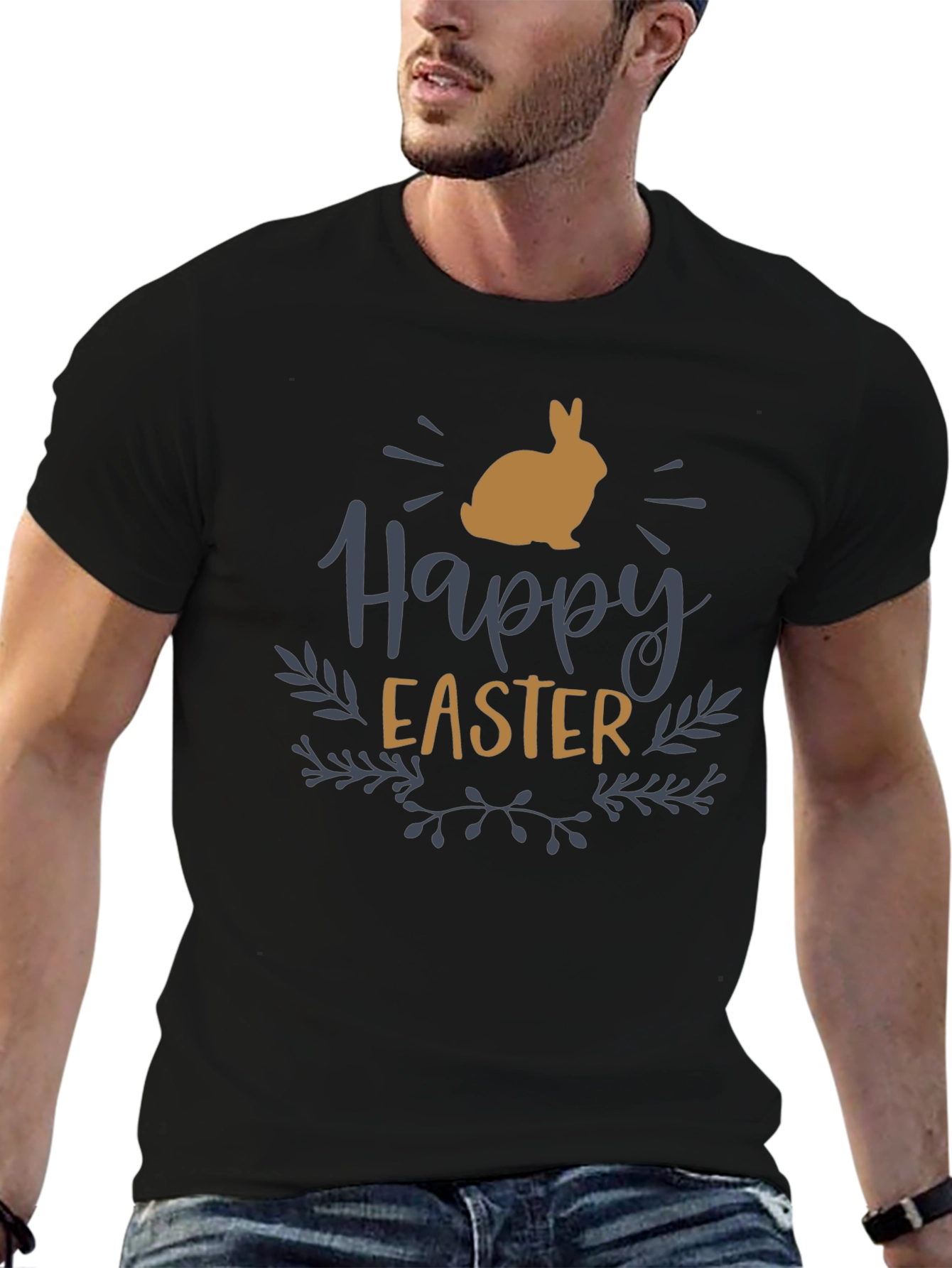 Happy Easter Bunny Graphic Tee - Stylish Holiday Shirt