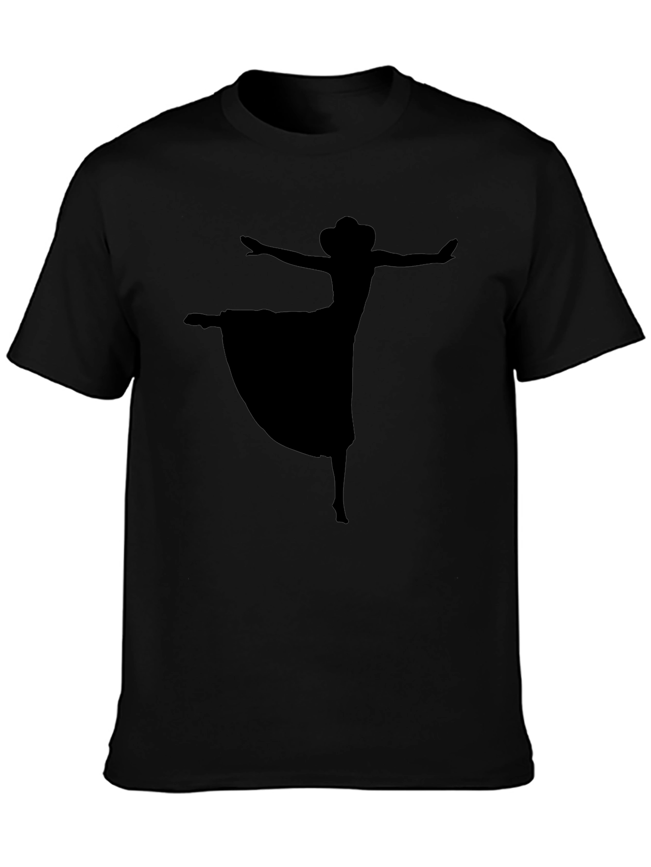 Dancing Silhouette Graphic Black T-Shirt
