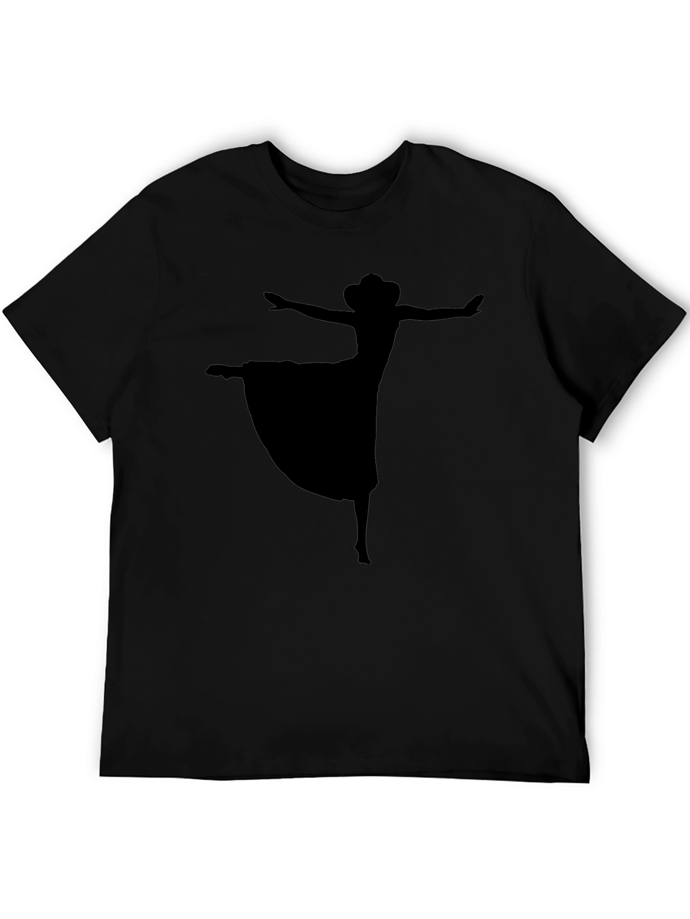 Dancing Silhouette Graphic Black T-Shirt