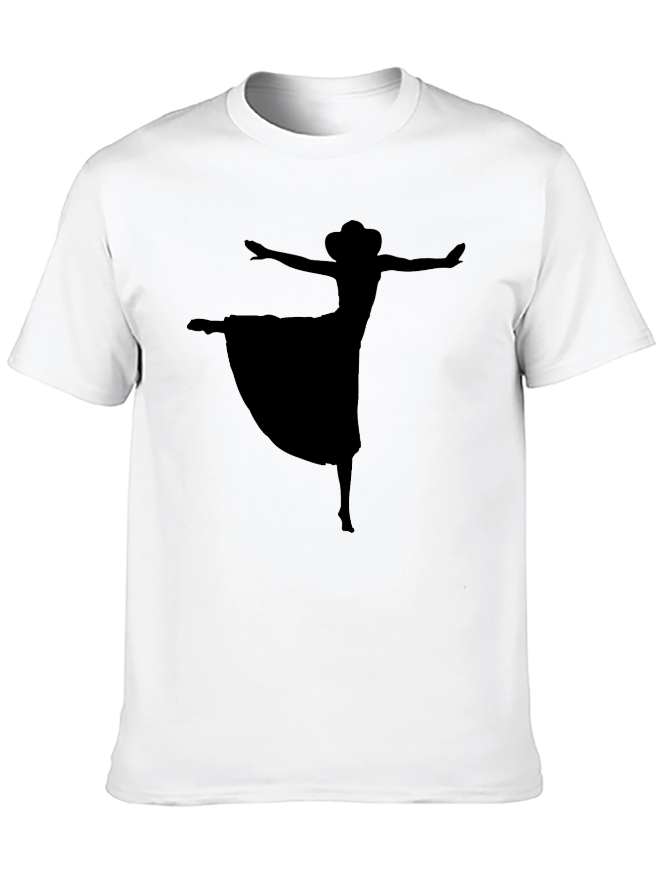 Dancing Silhouette Graphic Black T-Shirt
