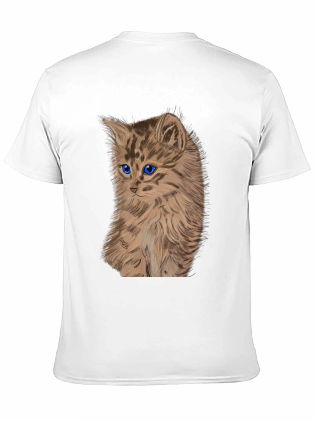 Kitten Graphic Tee - Black Cotton T-Shirt