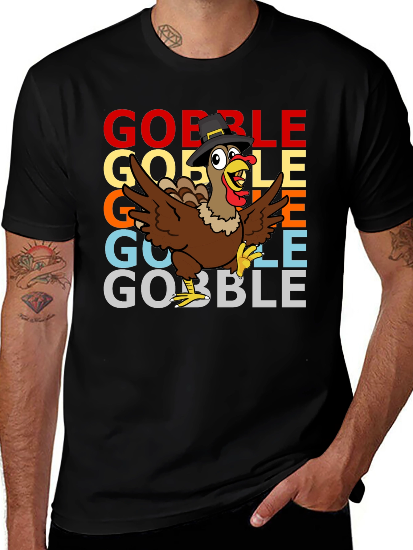 Funny Thanksgiving Turkey Gobble T-Shirt