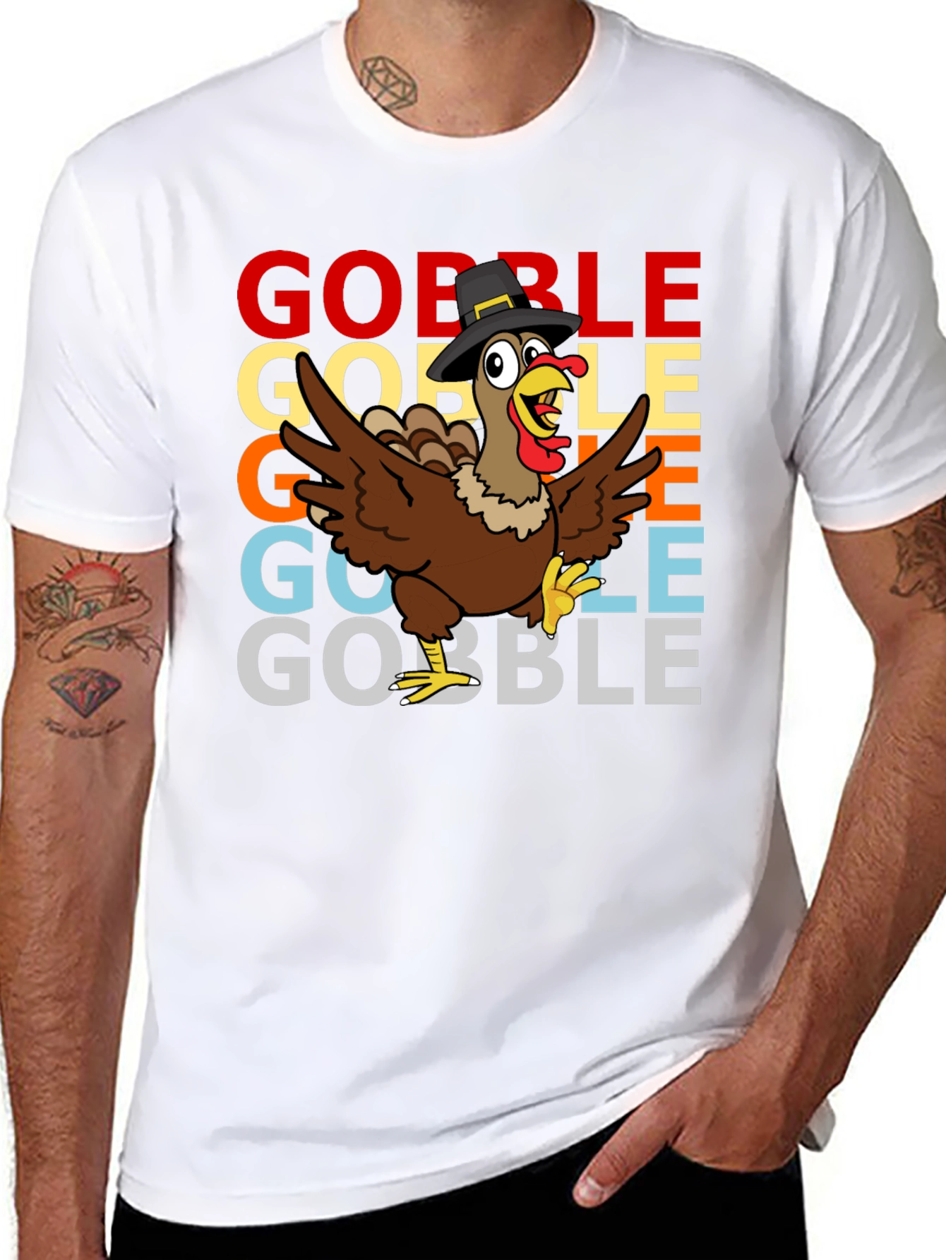 Funny Thanksgiving Turkey Gobble T-Shirt