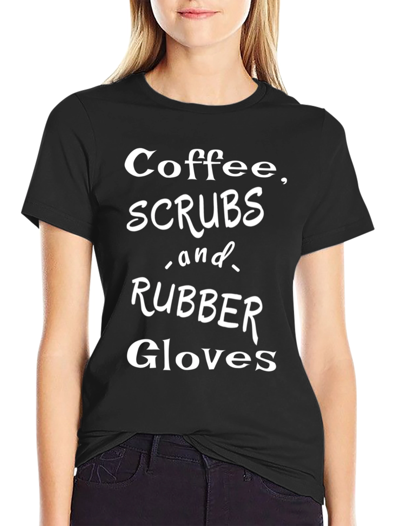 Coffee Scrubs & Rubber Gloves Graphic T-Shirt