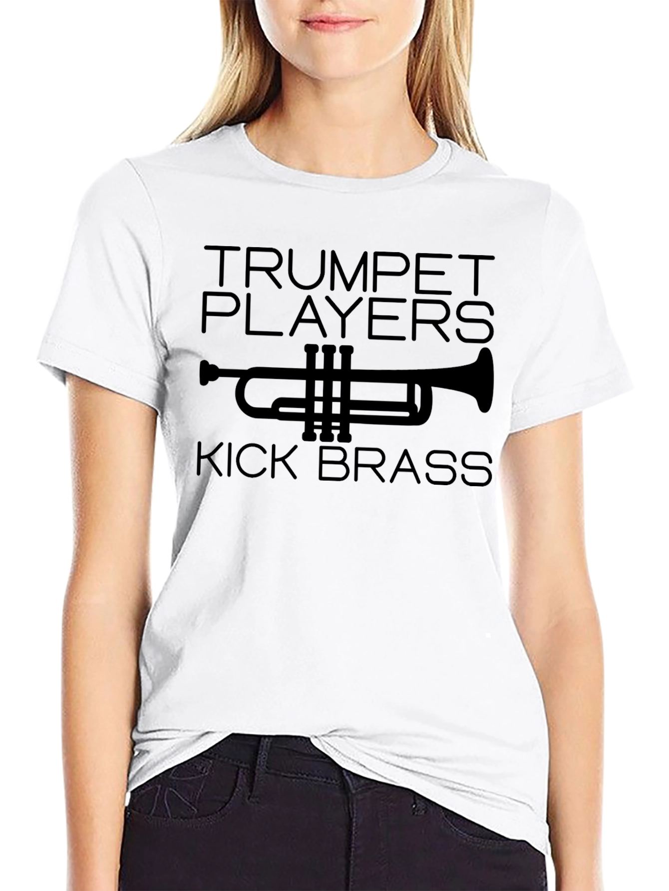Trumpet Players Kick Brass Graphic Tee
