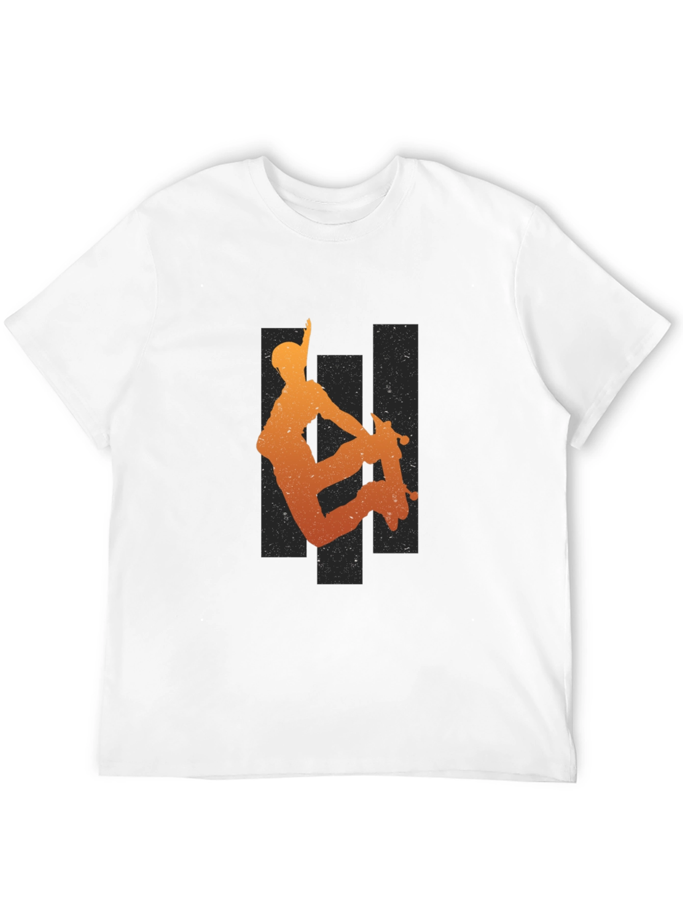Skater Silhouette Graphic Tee - Cool Urban Style