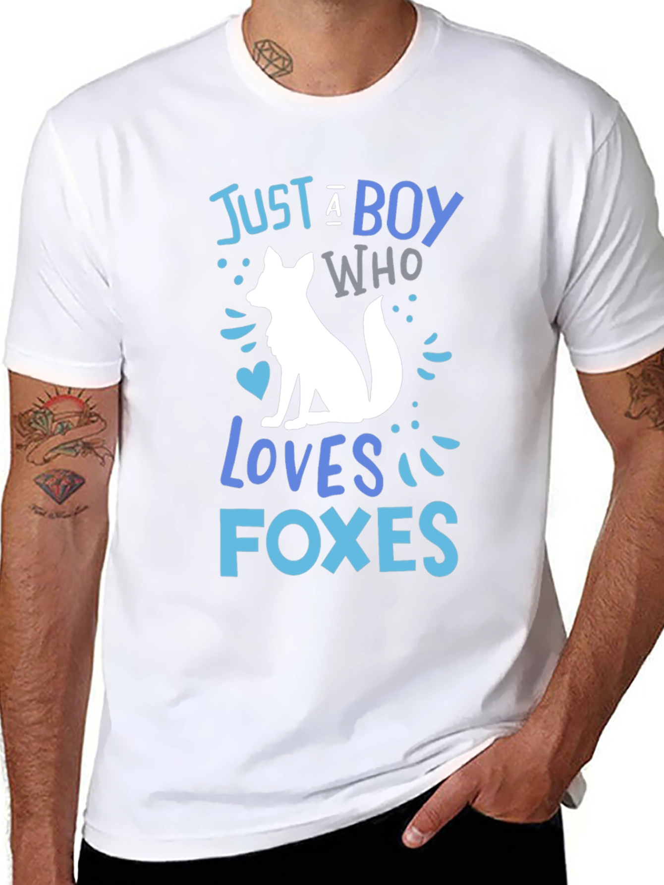 Boy Loves Foxes T-Shirt - Cute Animal Lover Tee