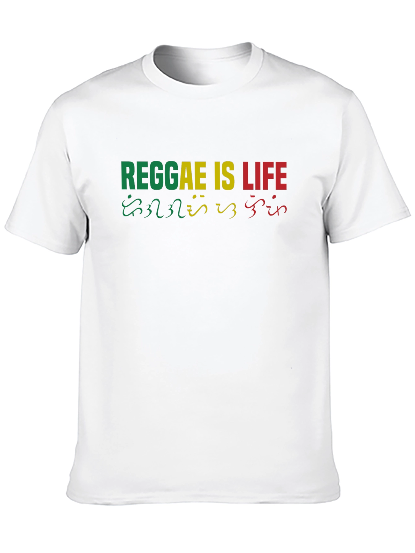 Reggae Is Life Black T-Shirt
