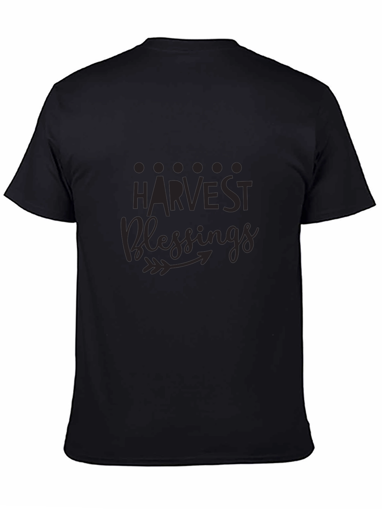 Harvest Blessings Black Graphic T-Shirt