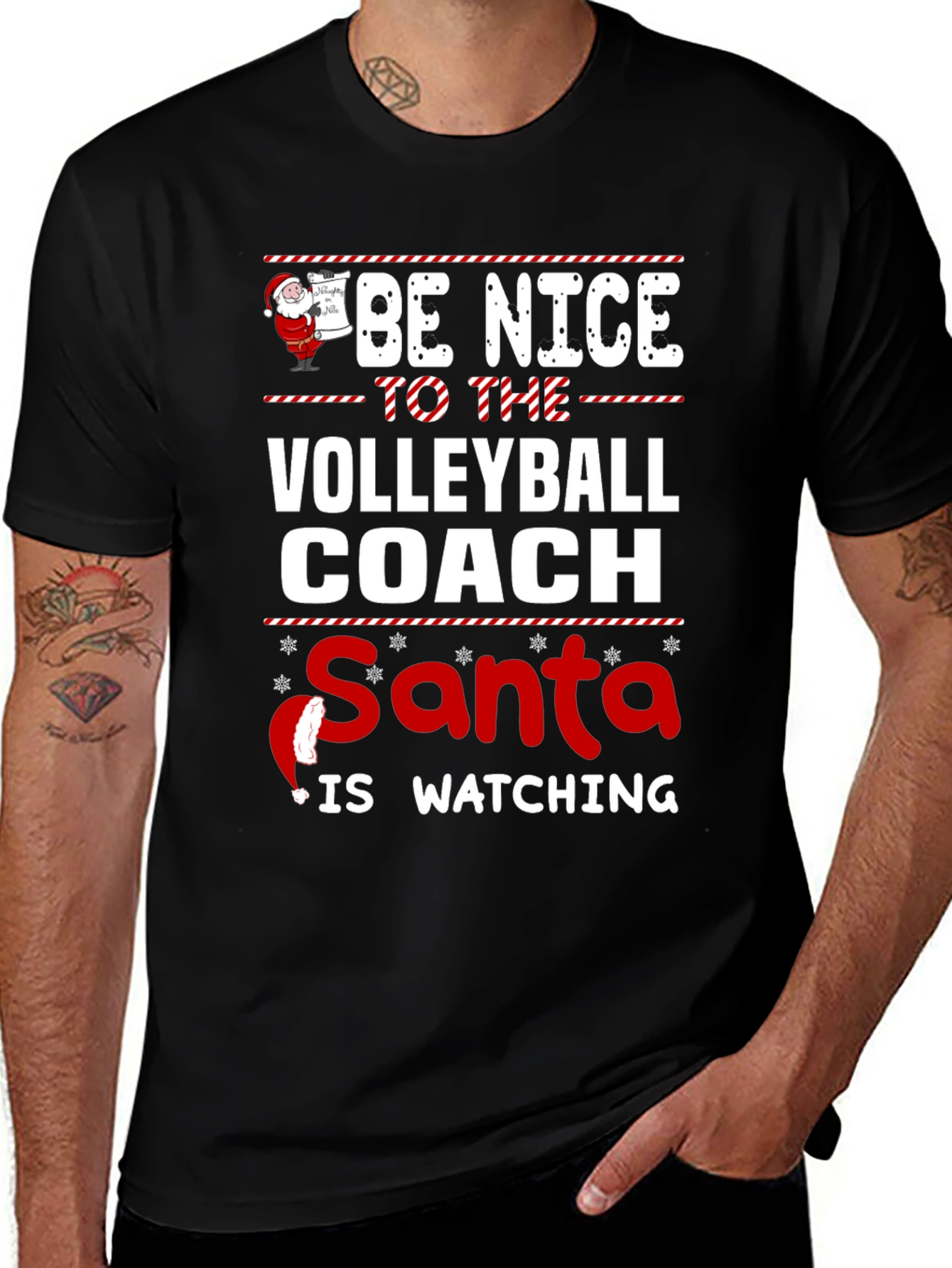 Funny Christmas Volleyball Coach T-Shirt