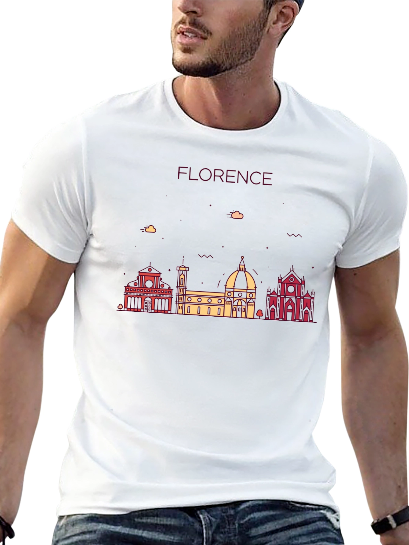 Florence Skyline Graphic Tee - Black