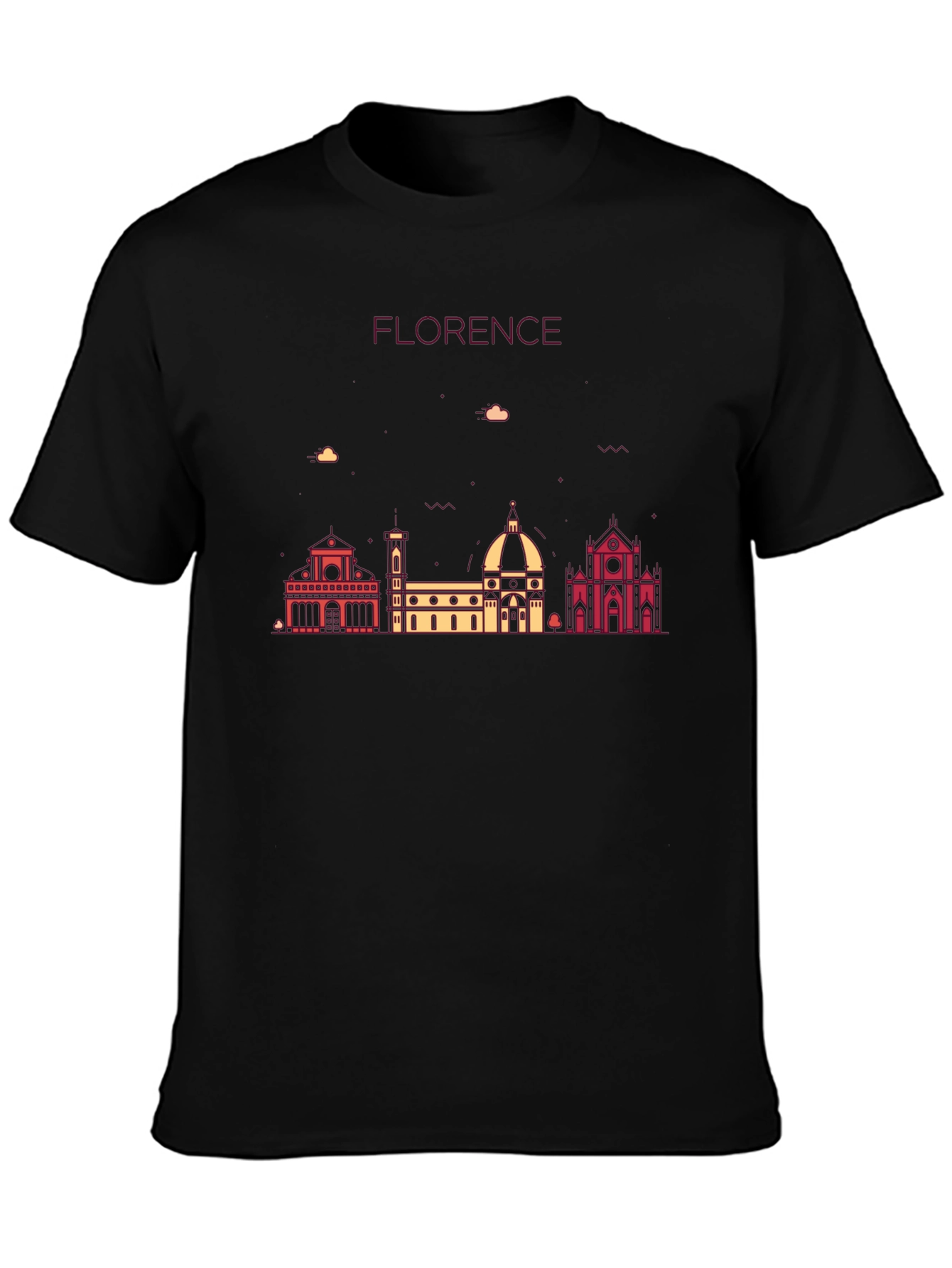 Florence Skyline Graphic Tee - Black