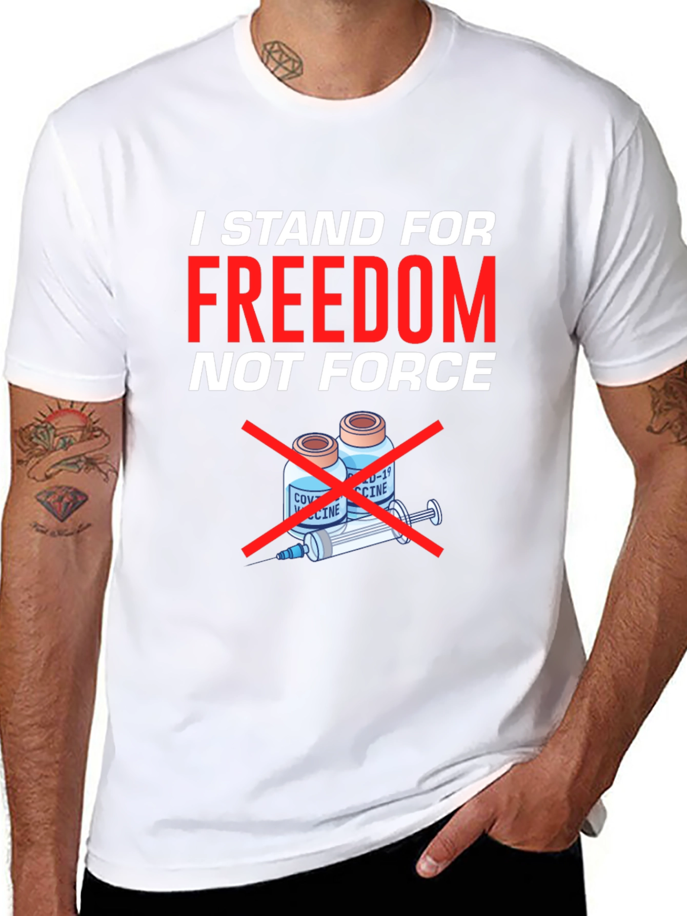 Freedom Not Force T-Shirt - Anti Vaccine Tee