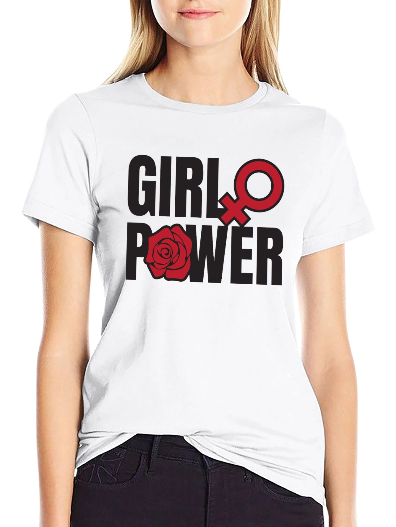 Girl Power T-Shirt - Feminist Symbol