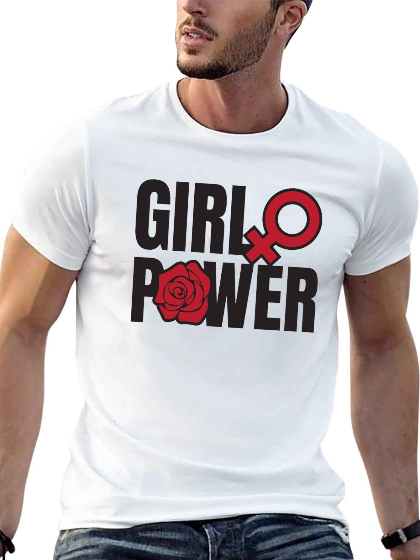 Girl Power T-Shirt - Feminist Symbol