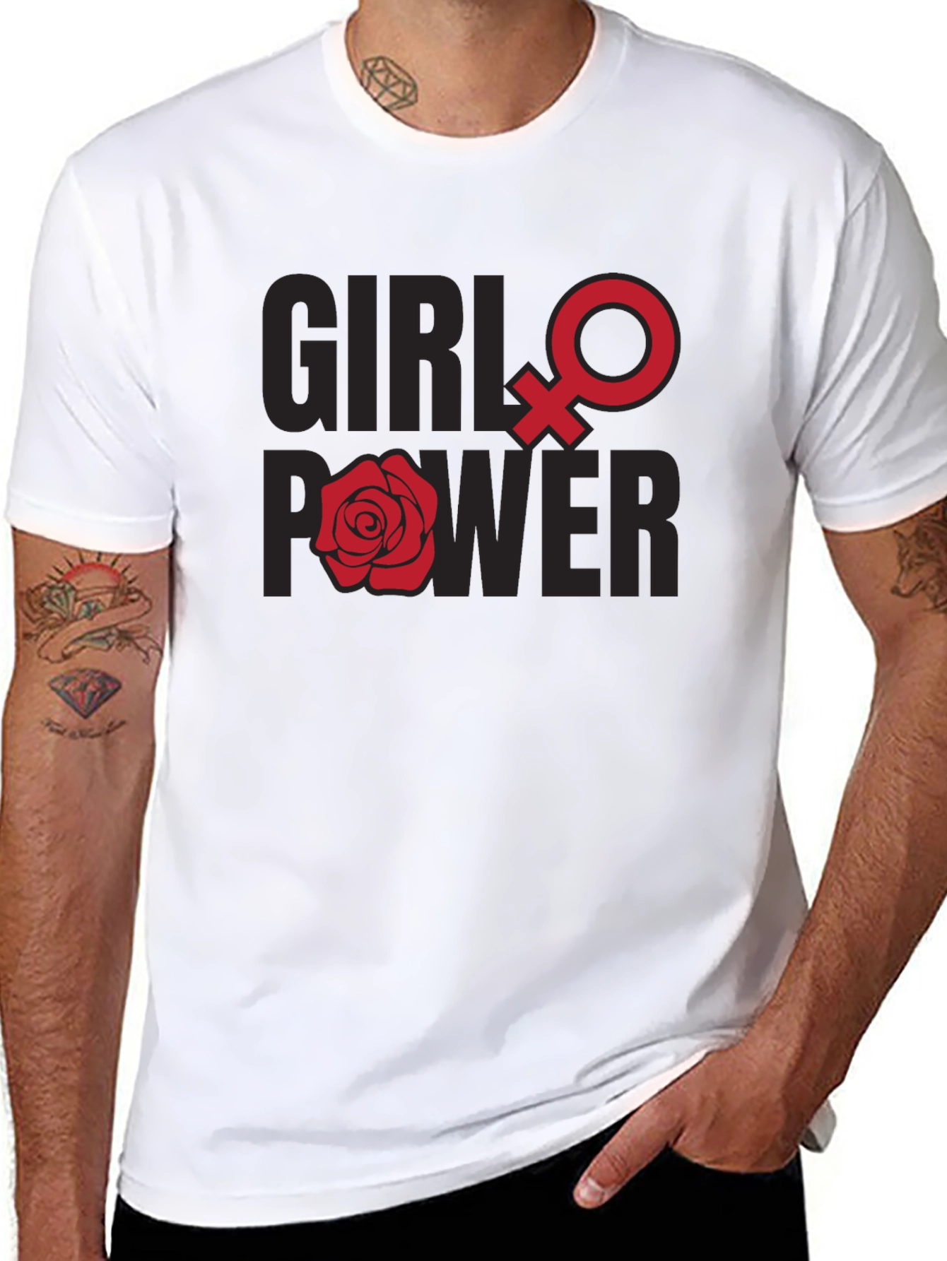 Girl Power T-Shirt - Feminist Symbol