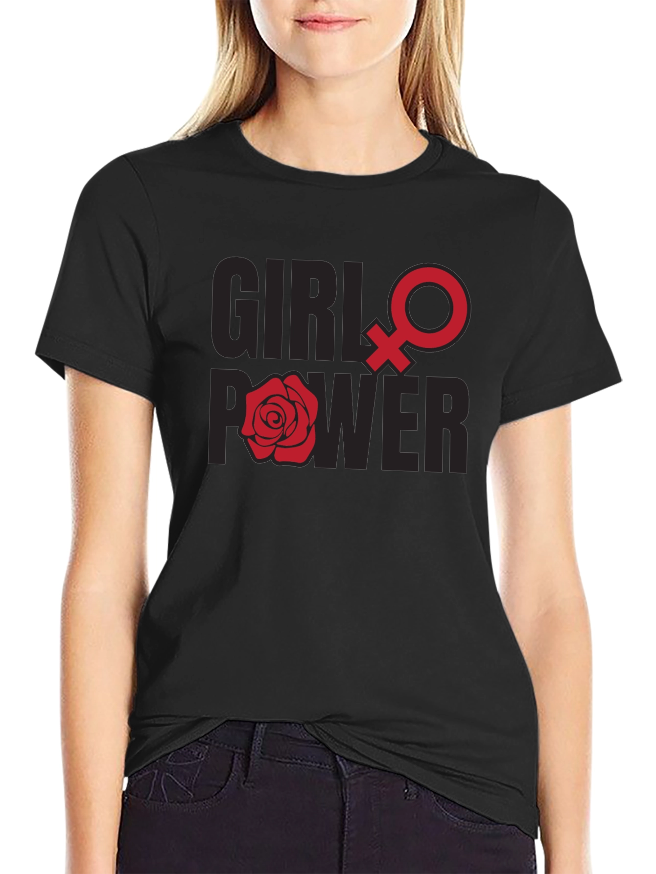 Girl Power T-Shirt - Feminist Symbol