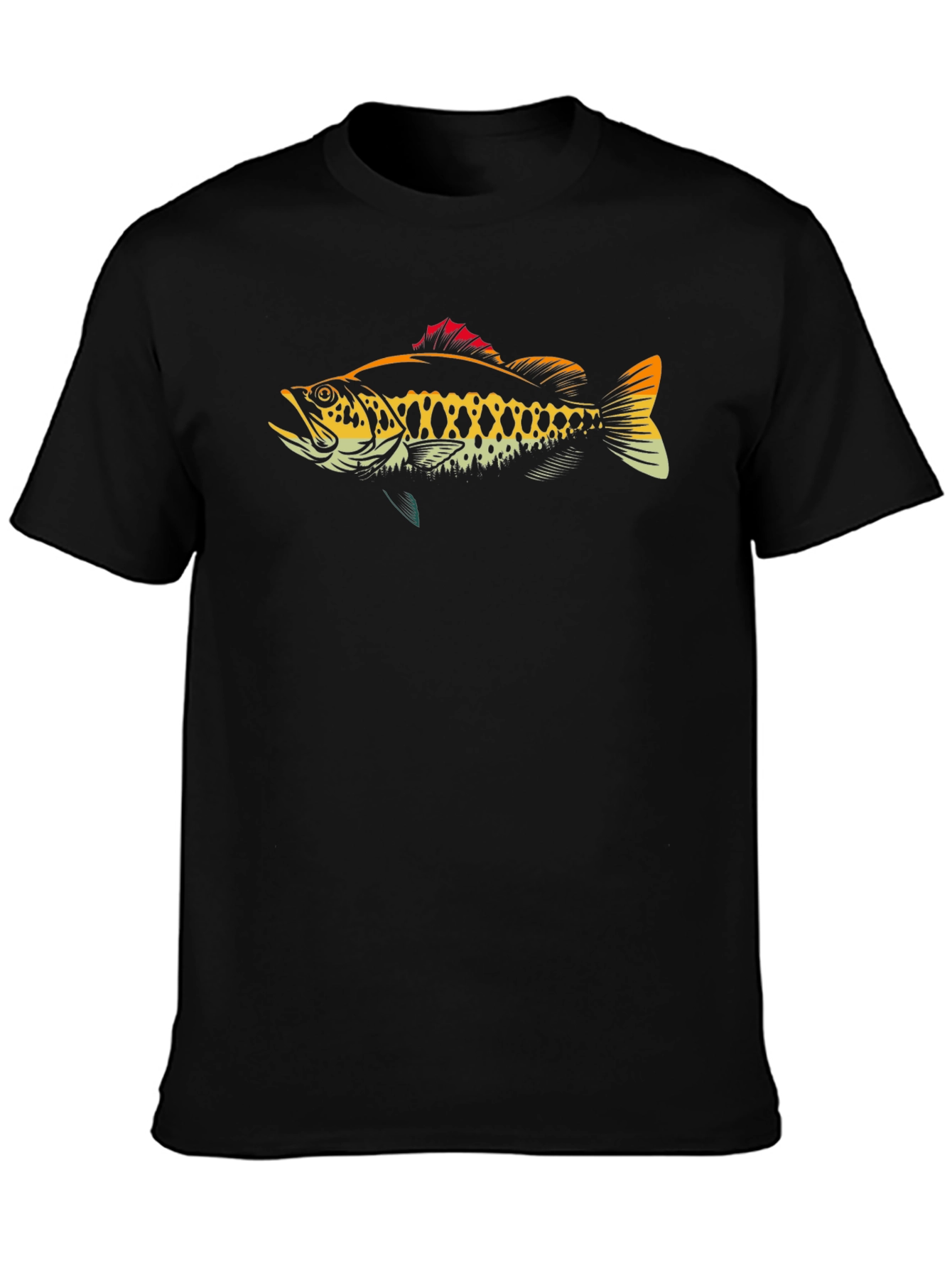 Bass Fish Graphic T-Shirt - Anglers Tee