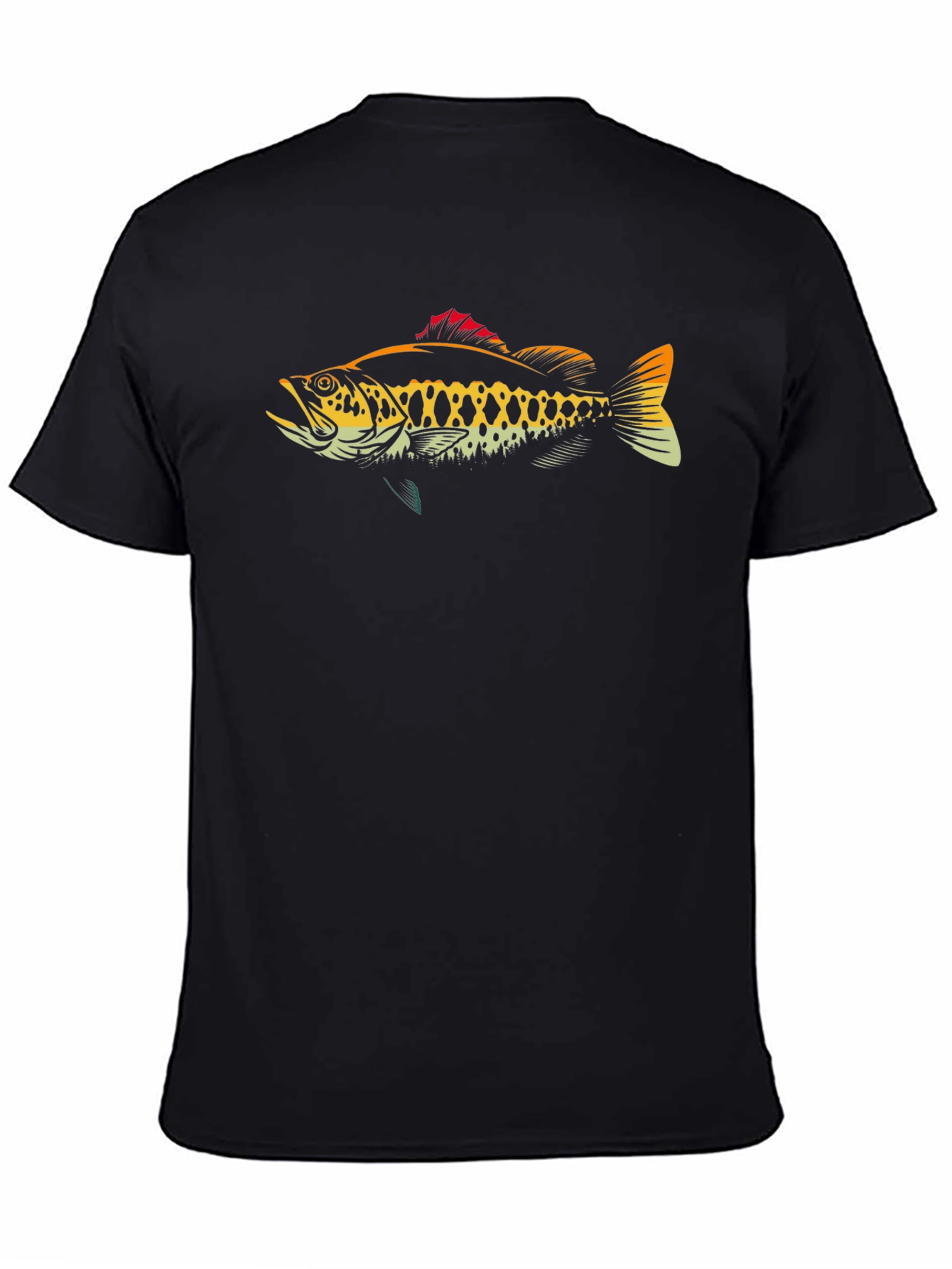 Bass Fish Graphic T-Shirt - Anglers Tee