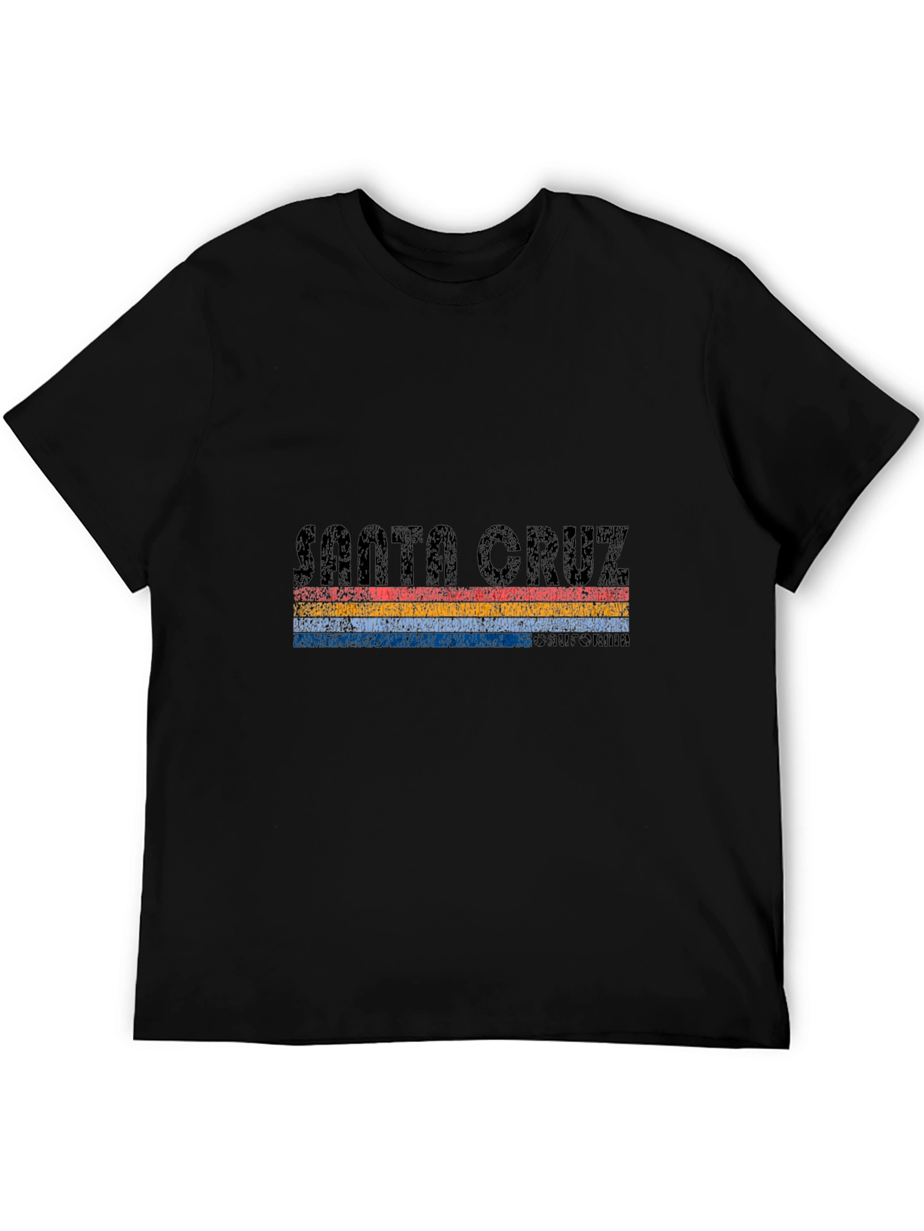 Santa Cruz Retro Striped Graphic Tee - Black