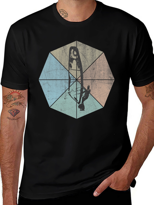 Vintage Windsurfing T-Shirt - Retro Sport Tee