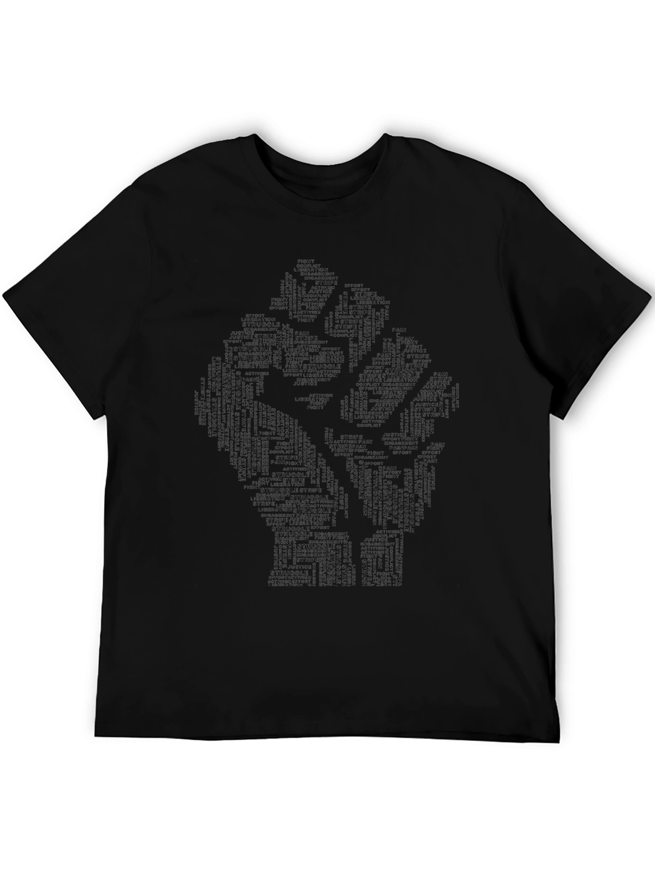 Empowerment Fist Word Art Graphic Tee