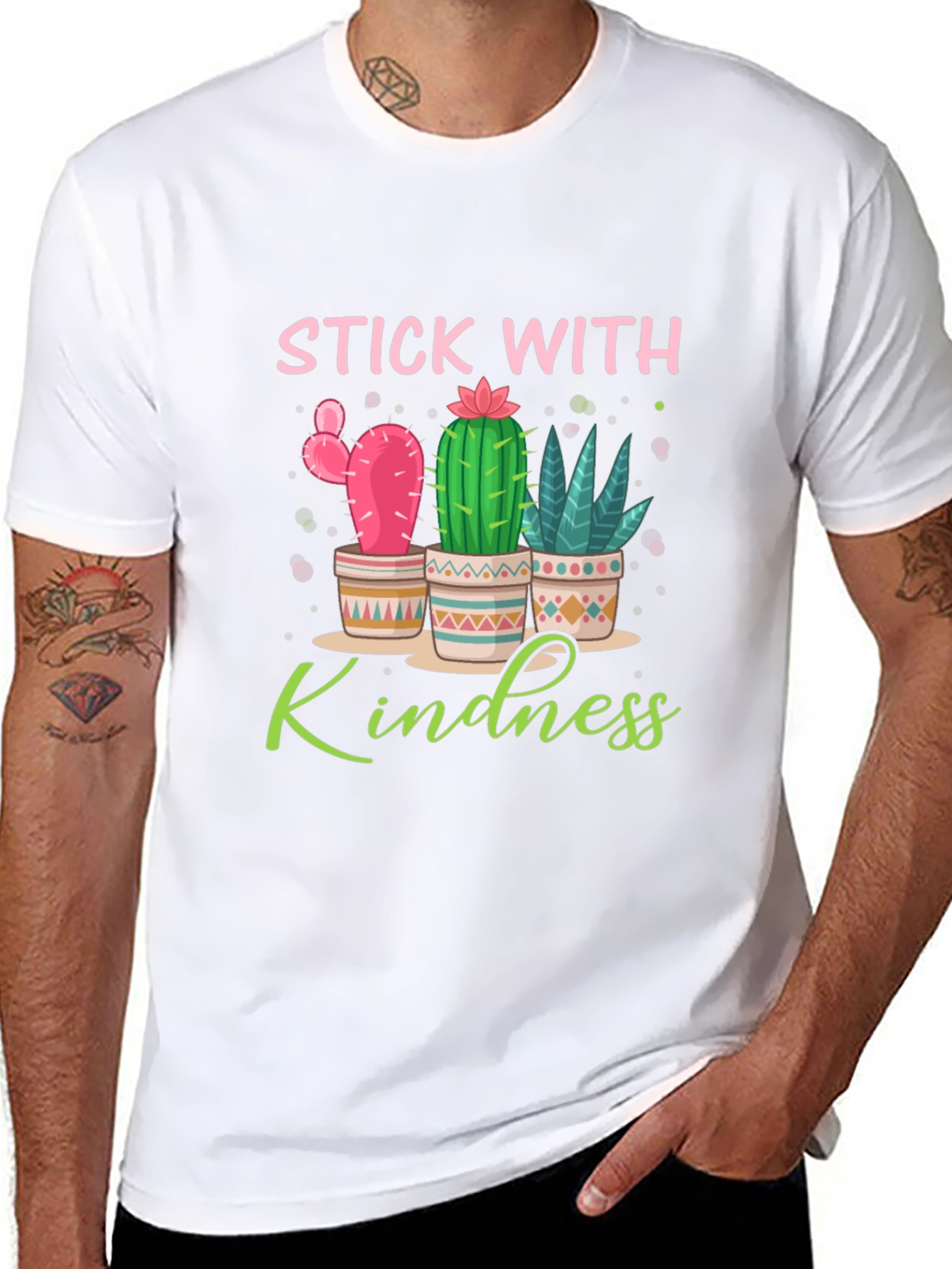 Stick With Kindness Cactus T-Shirt