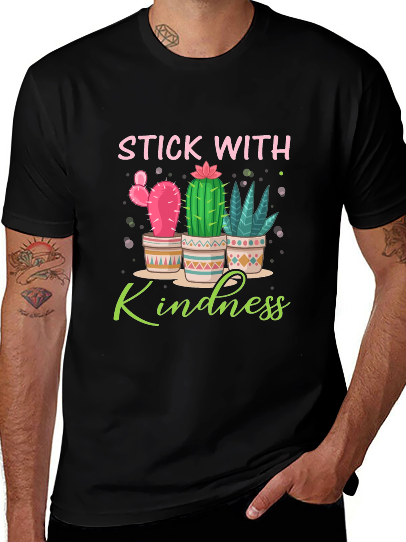 Stick With Kindness Cactus T-Shirt