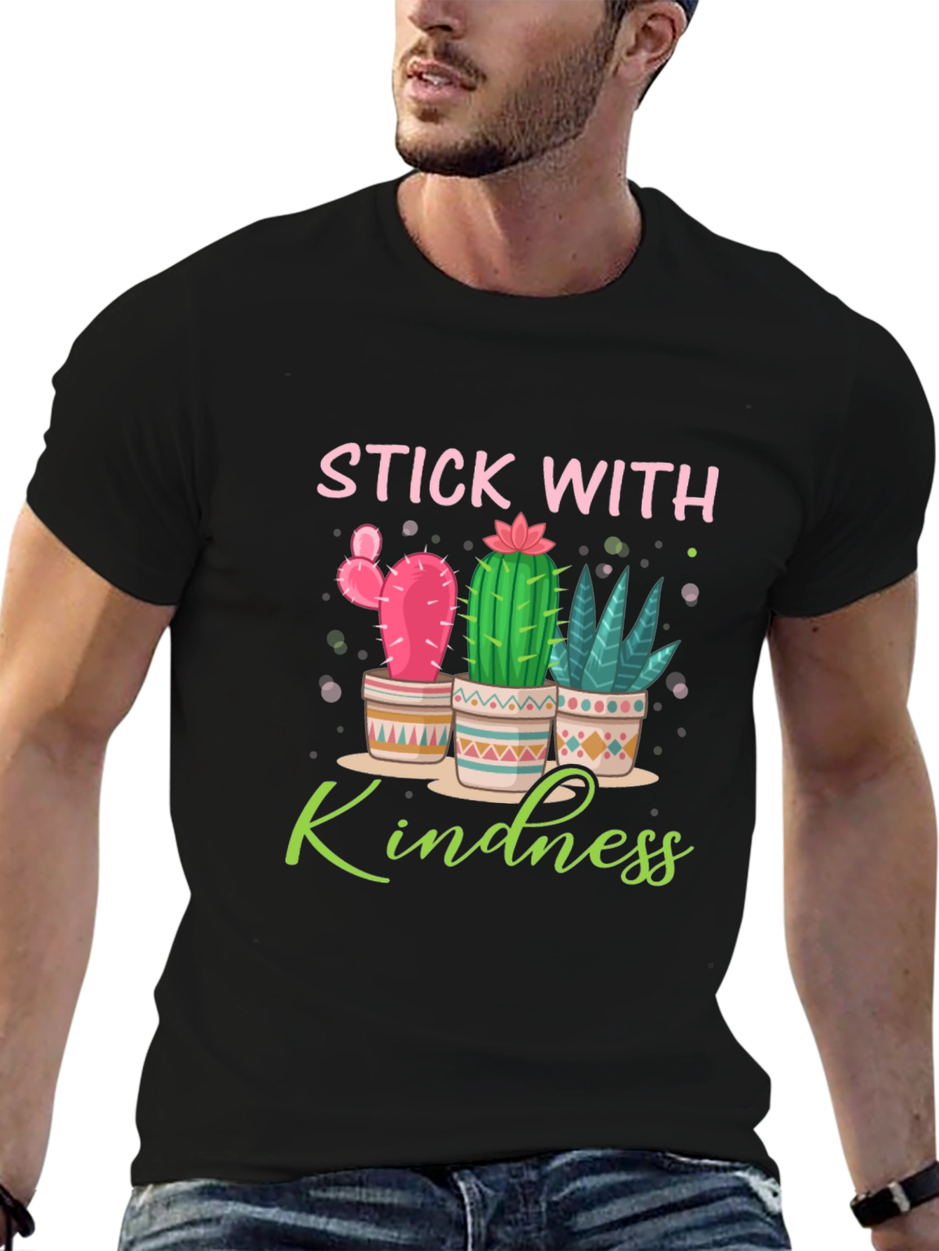 Stick With Kindness Cactus T-Shirt