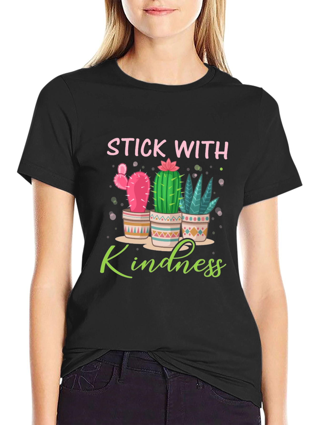 Stick With Kindness Cactus T-Shirt