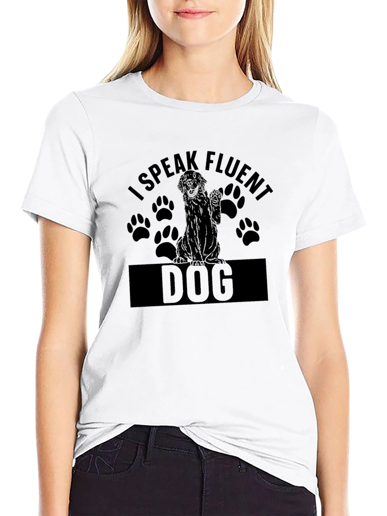 I Speak Fluent Dog T-Shirt - Dog Lover Tee