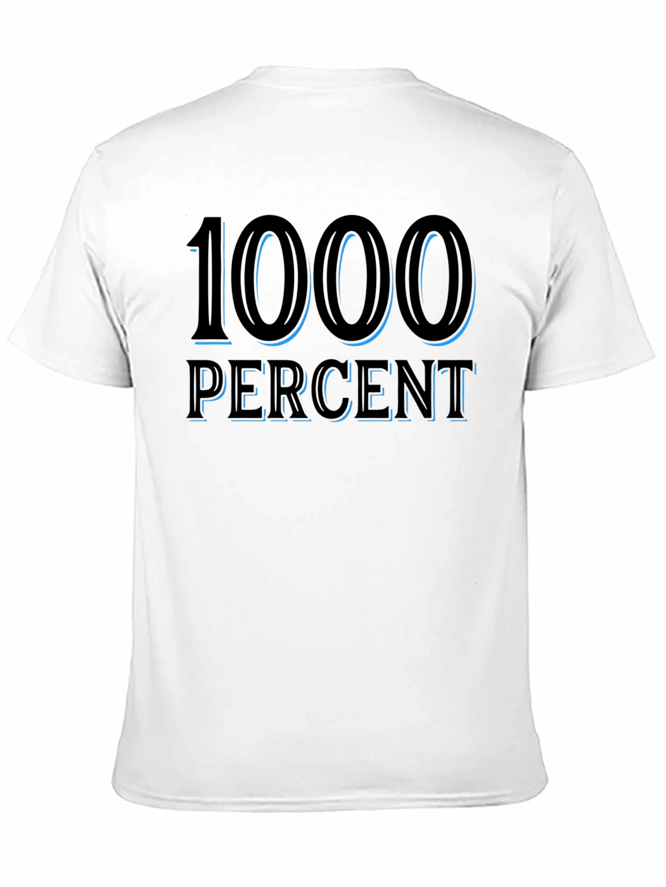 1000 Percent Graphic T-Shirt Mens Black Tee