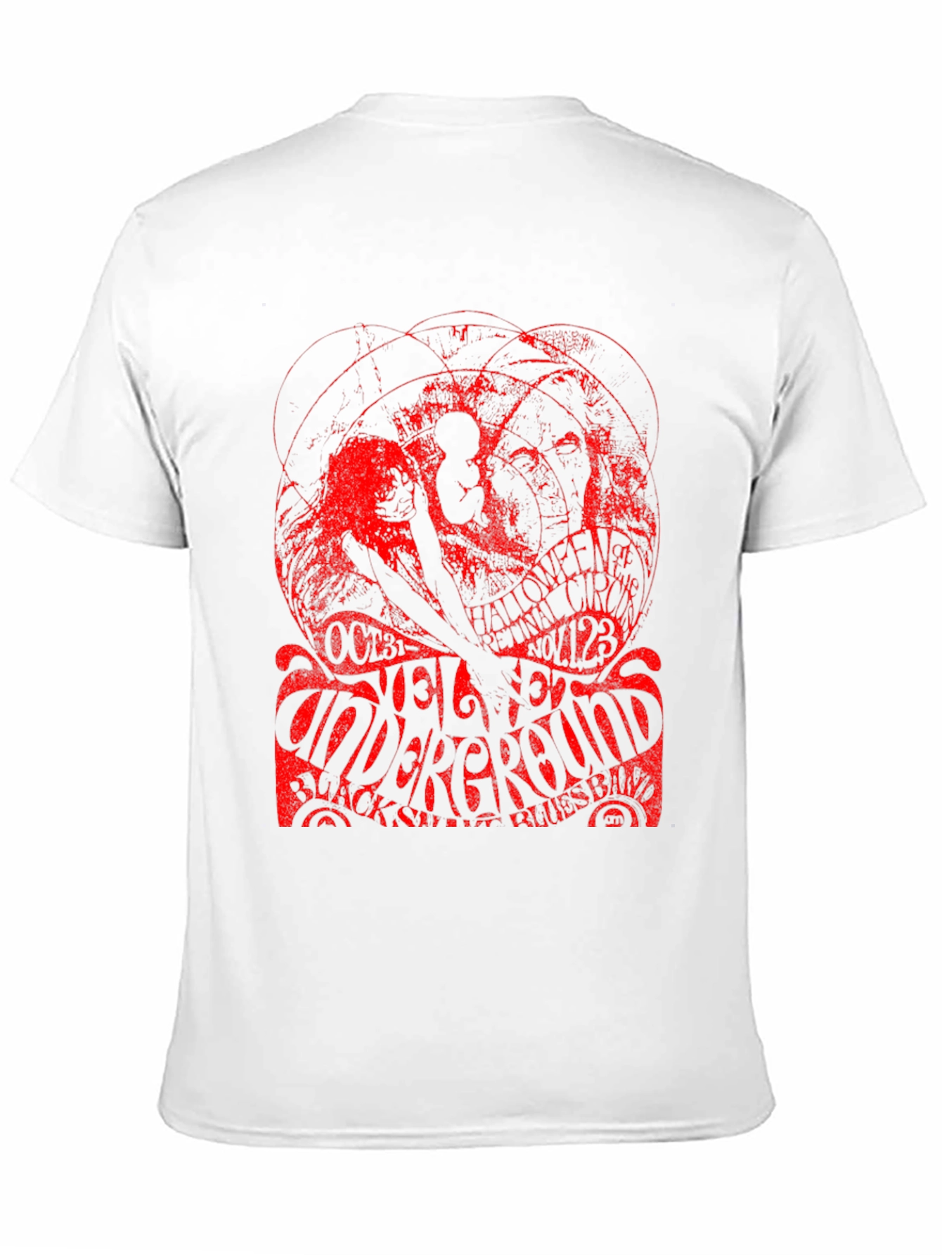 Retro Halloween Velvet Underground Band T-Shirt