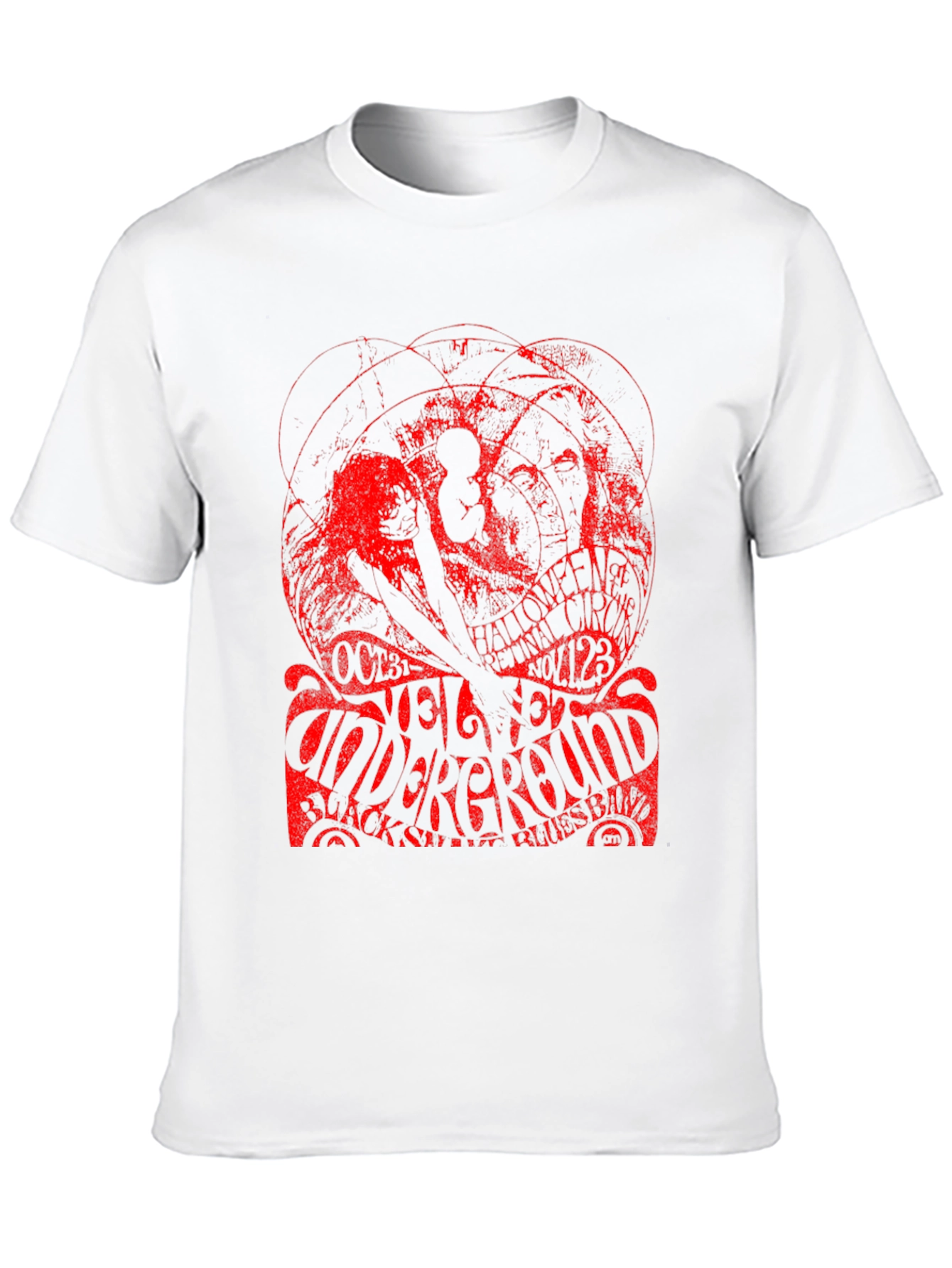 Retro Halloween Velvet Underground Band T-Shirt