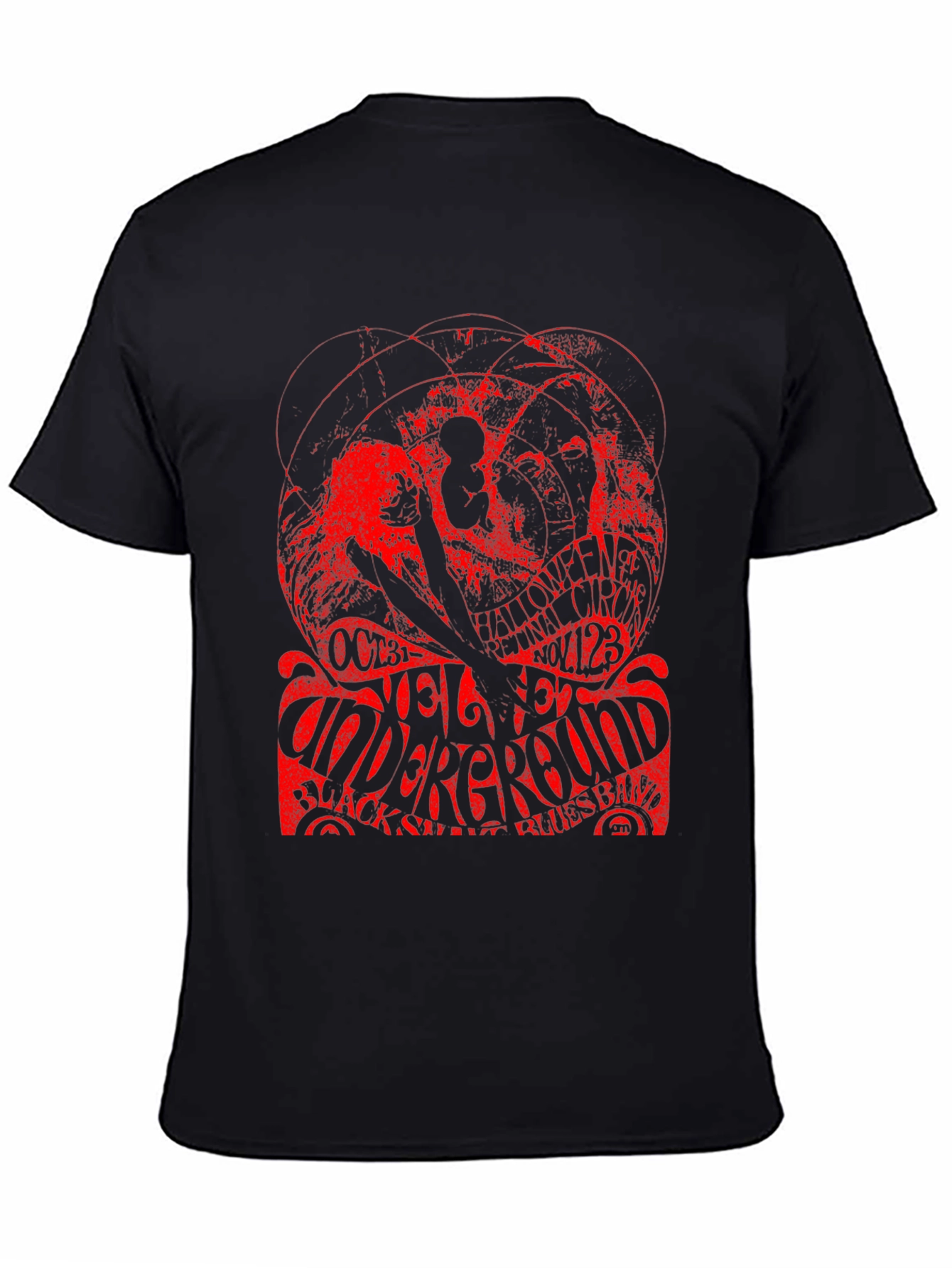 Retro Halloween Velvet Underground Band T-Shirt