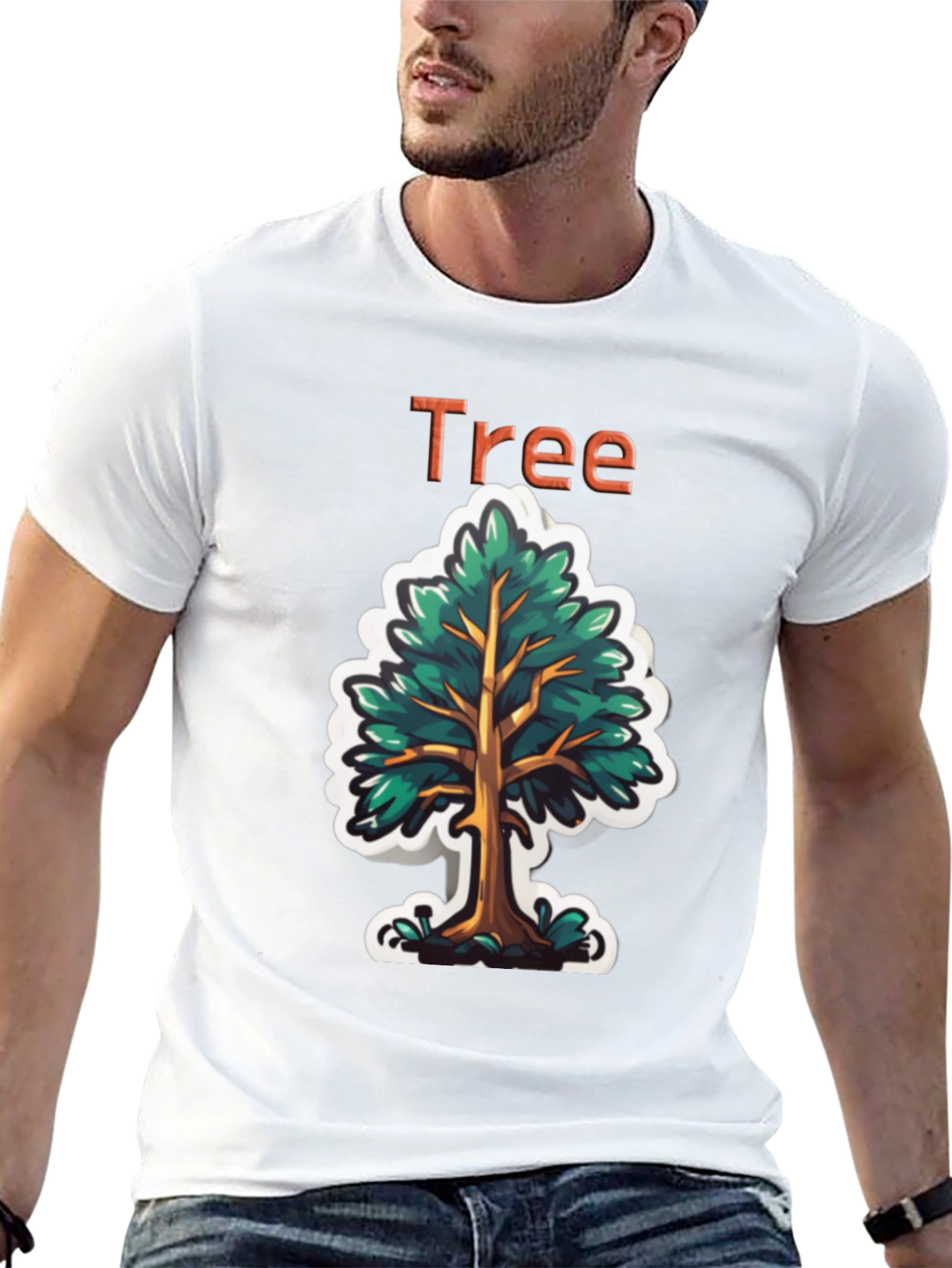 Stylish Tree Graphic Tee - Nature Inspired