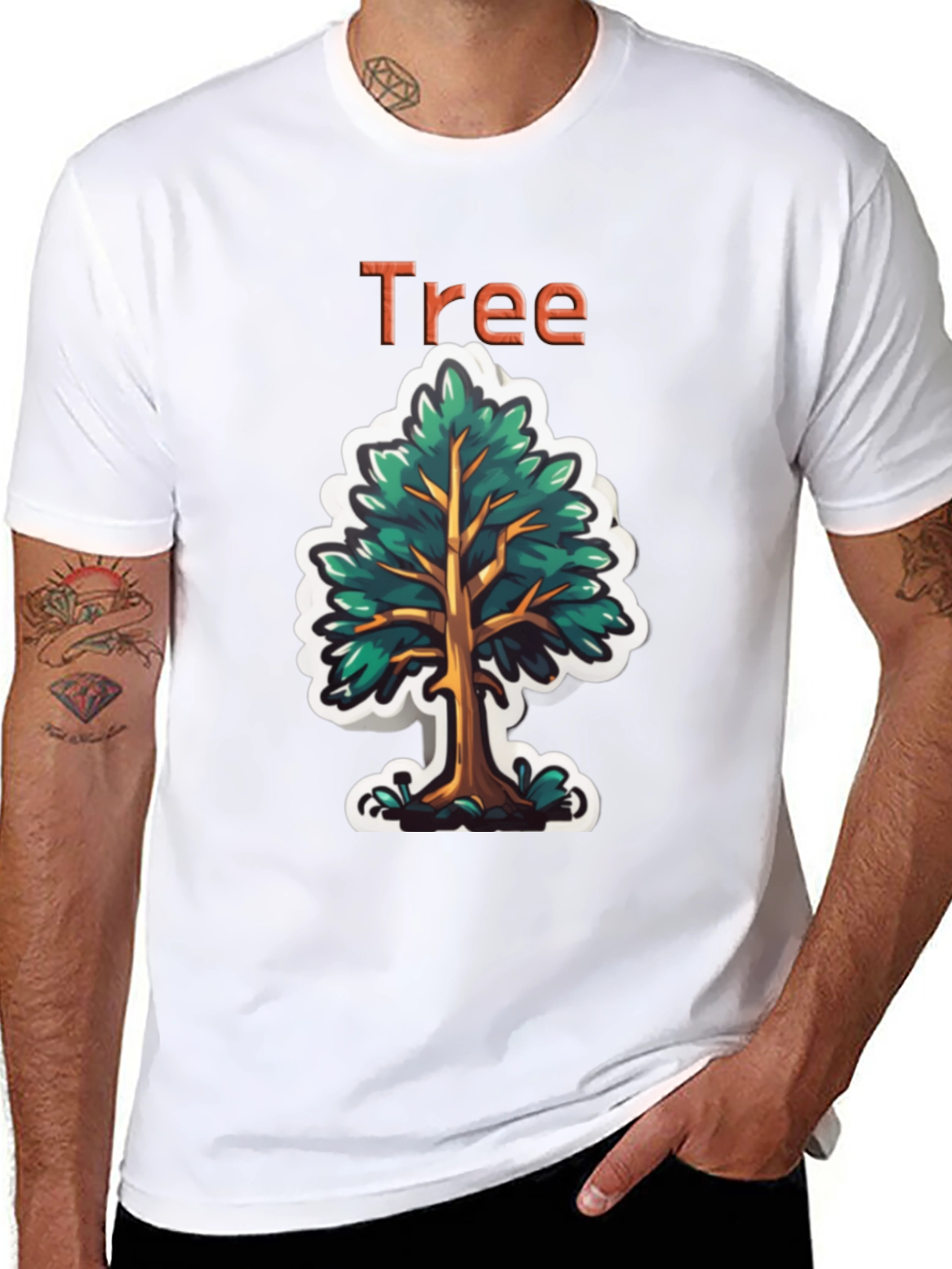 Stylish Tree Graphic Tee - Nature Inspired