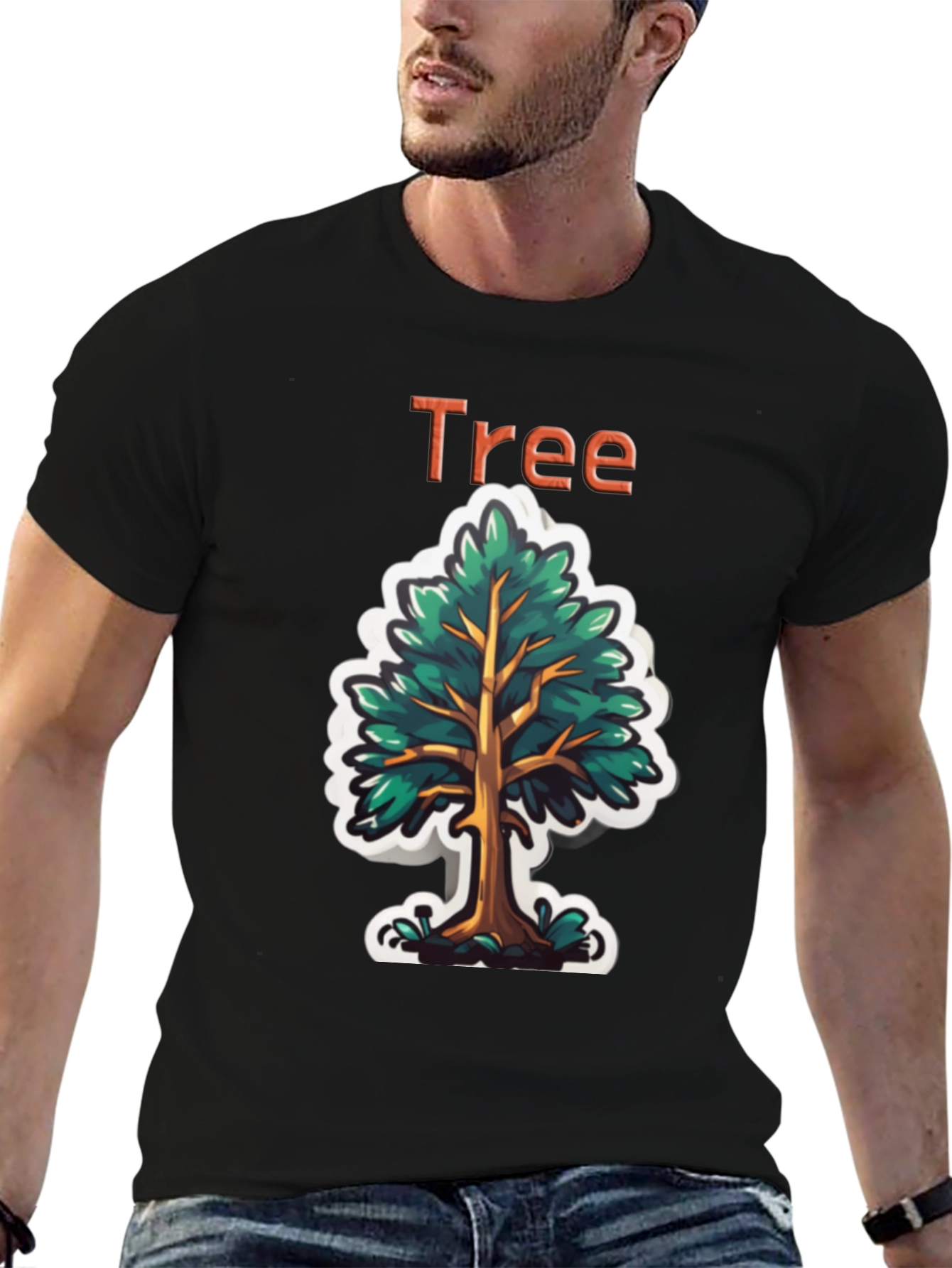 Stylish Tree Graphic Tee - Nature Inspired