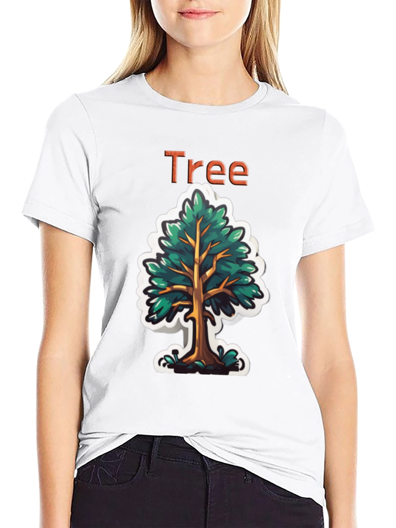 Stylish Tree Graphic Tee - Nature Inspired